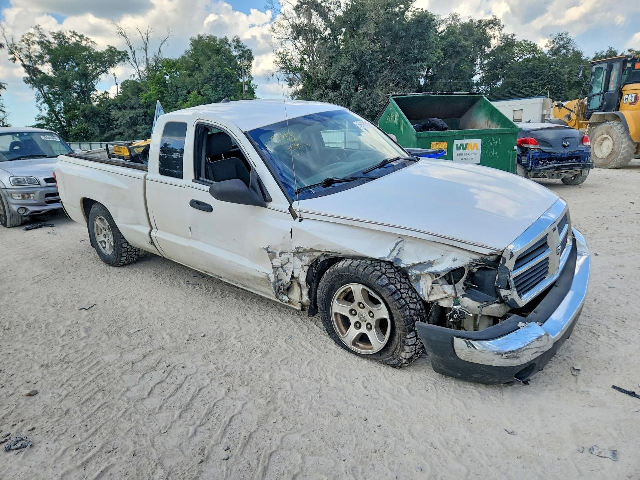 2005 Dodge Dakota Slt White vin: 1D7HE42K75S309248