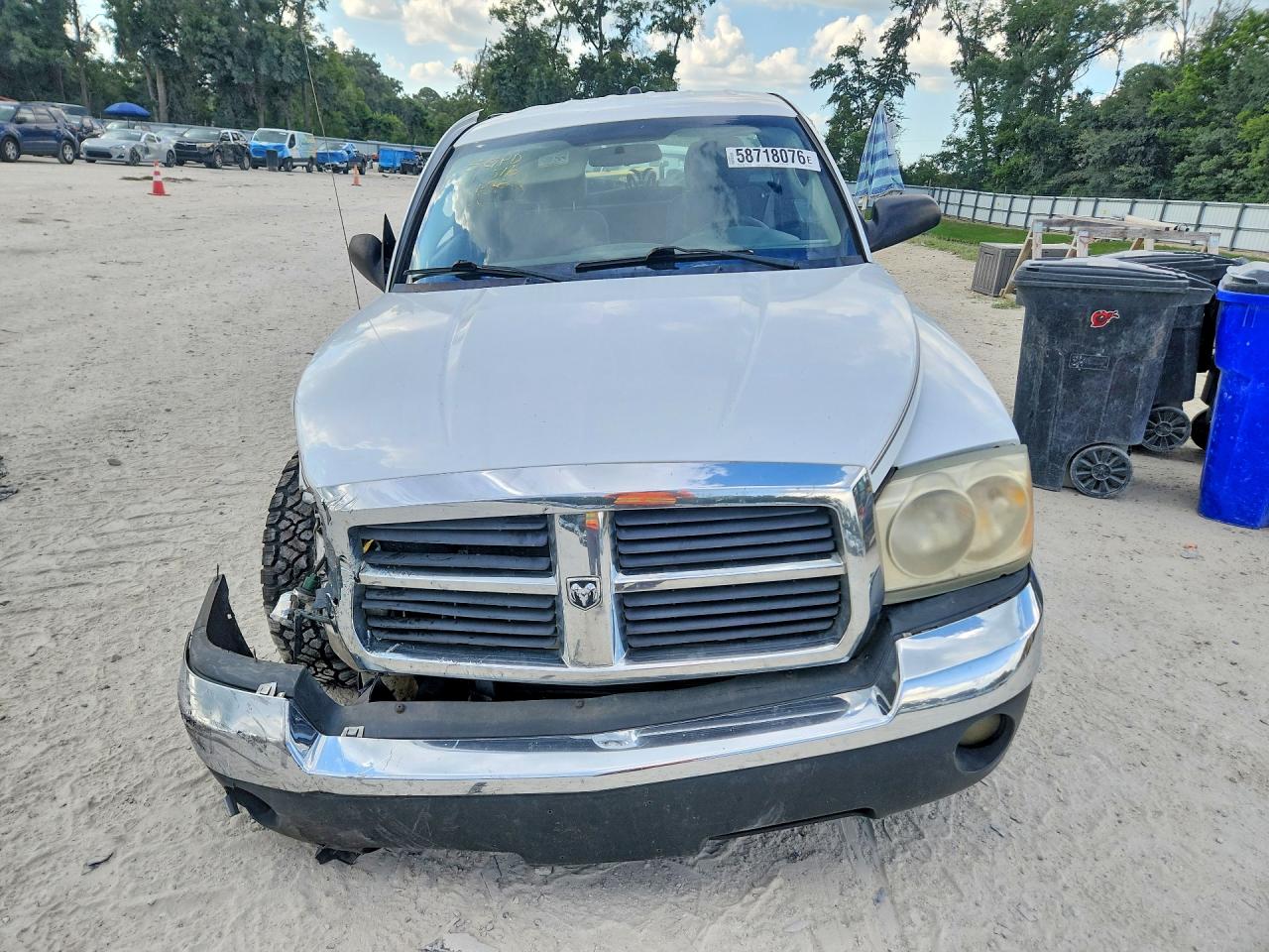 2005 Dodge Dakota Slt White vin: 1D7HE42K75S309248