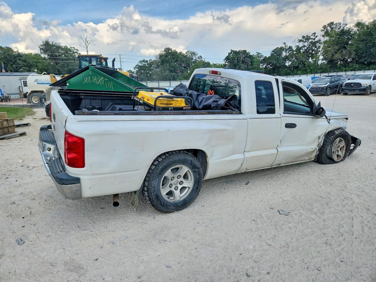 2005 Dodge Dakota Slt White vin: 1D7HE42K75S309248