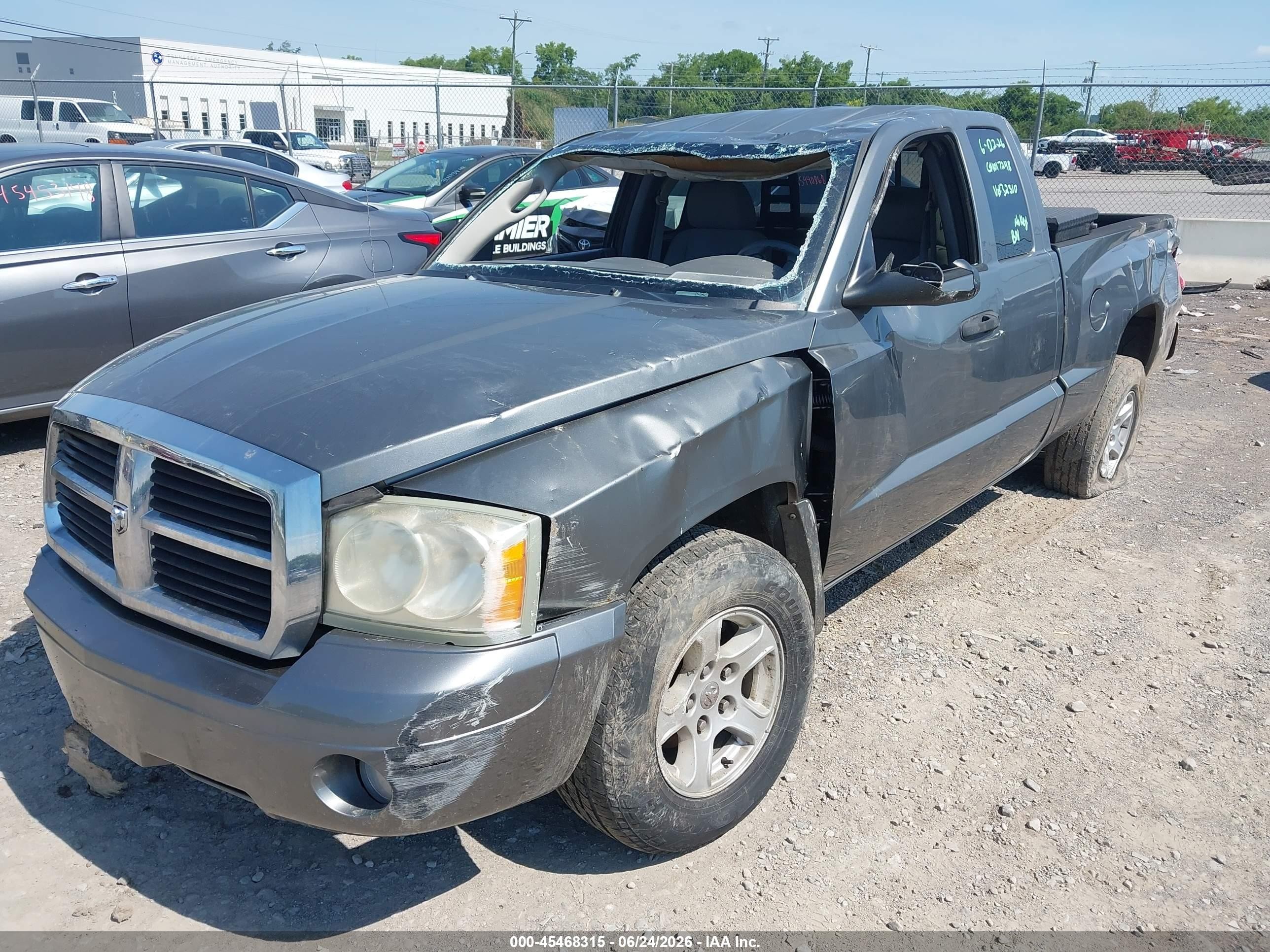 2006 Dodge Dakota Slt Gray vin: 1D7HE42K76S632510
