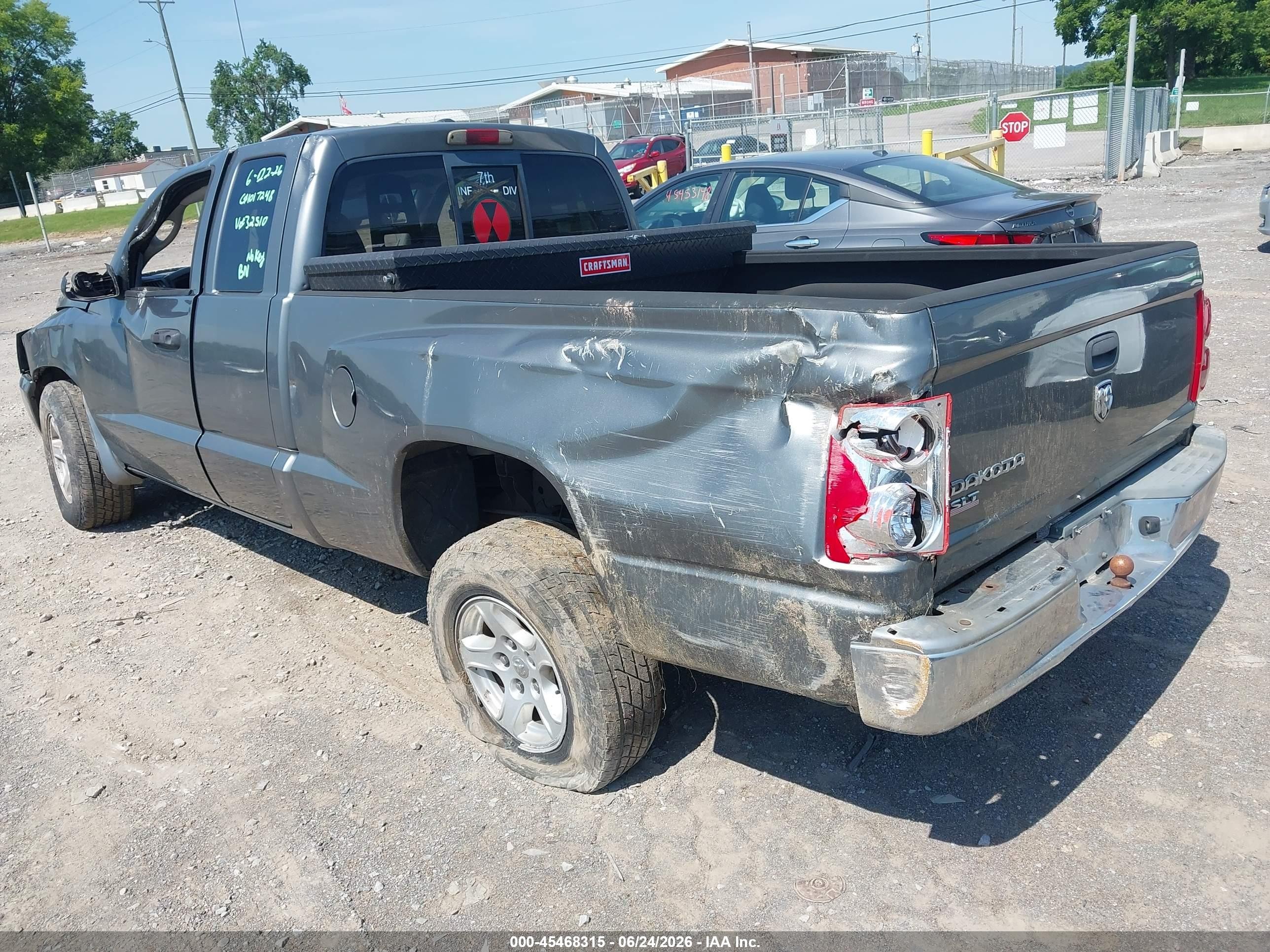 2006 Dodge Dakota Slt Gray vin: 1D7HE42K76S632510