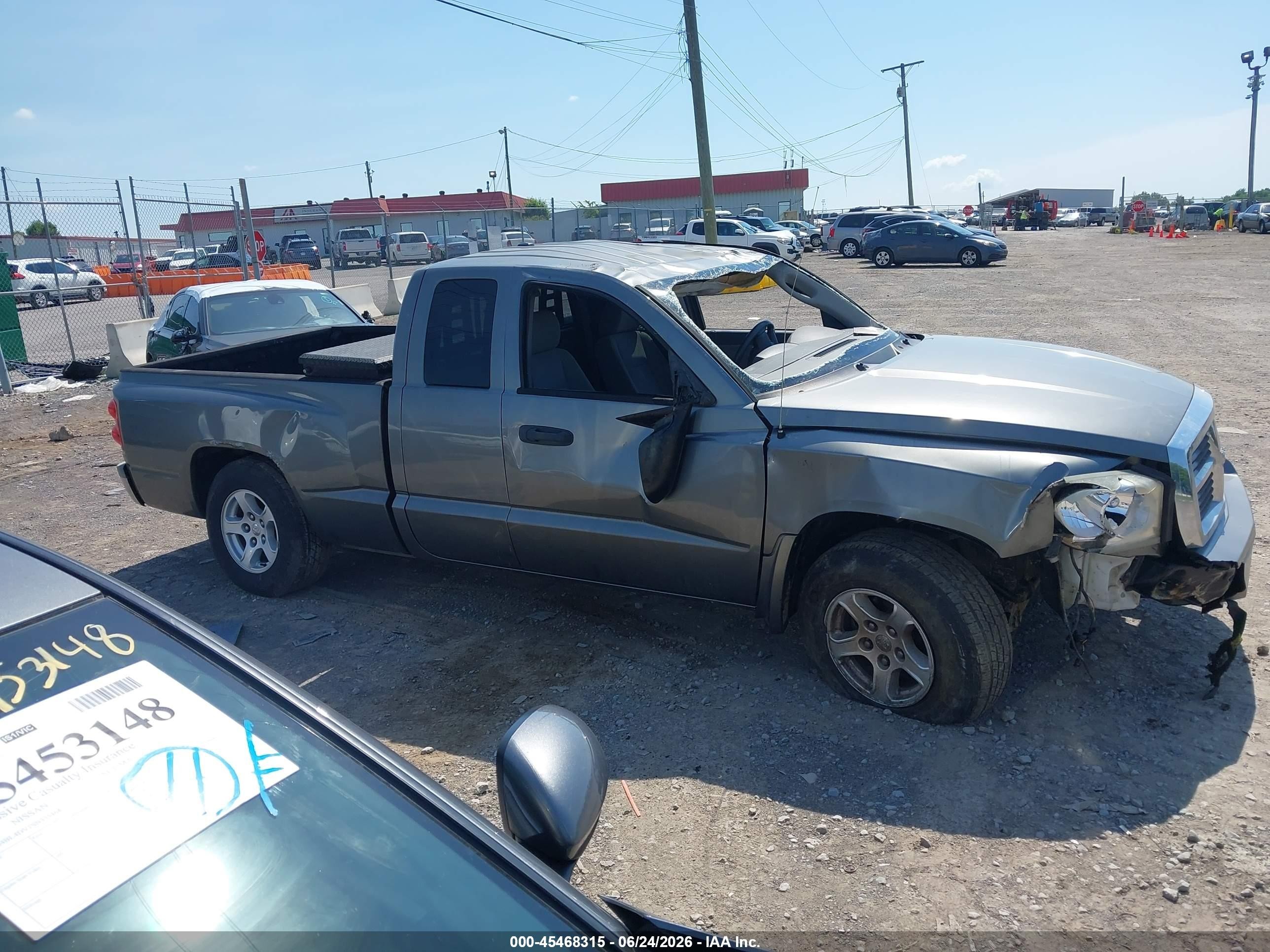 2006 Dodge Dakota Slt Gray vin: 1D7HE42K76S632510