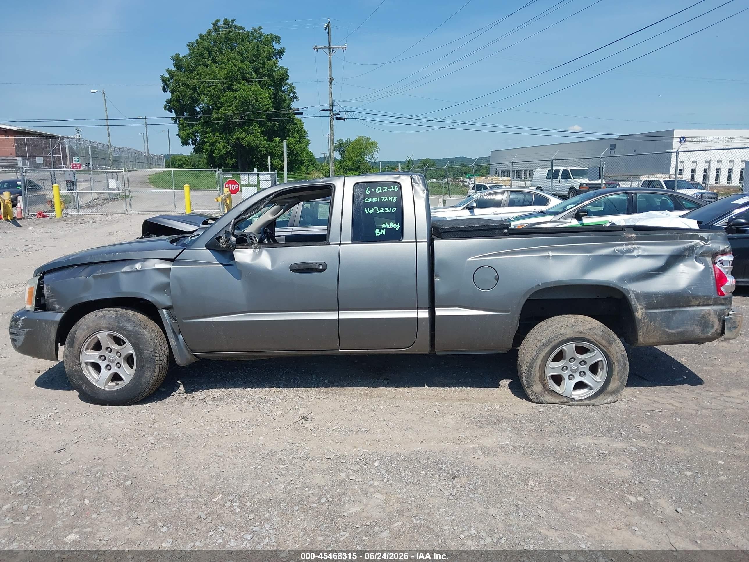 2006 Dodge Dakota Slt Gray vin: 1D7HE42K76S632510