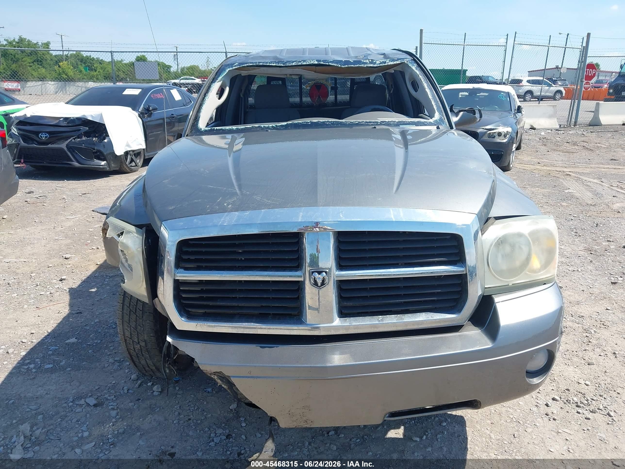2006 Dodge Dakota Slt Gray vin: 1D7HE42K76S632510