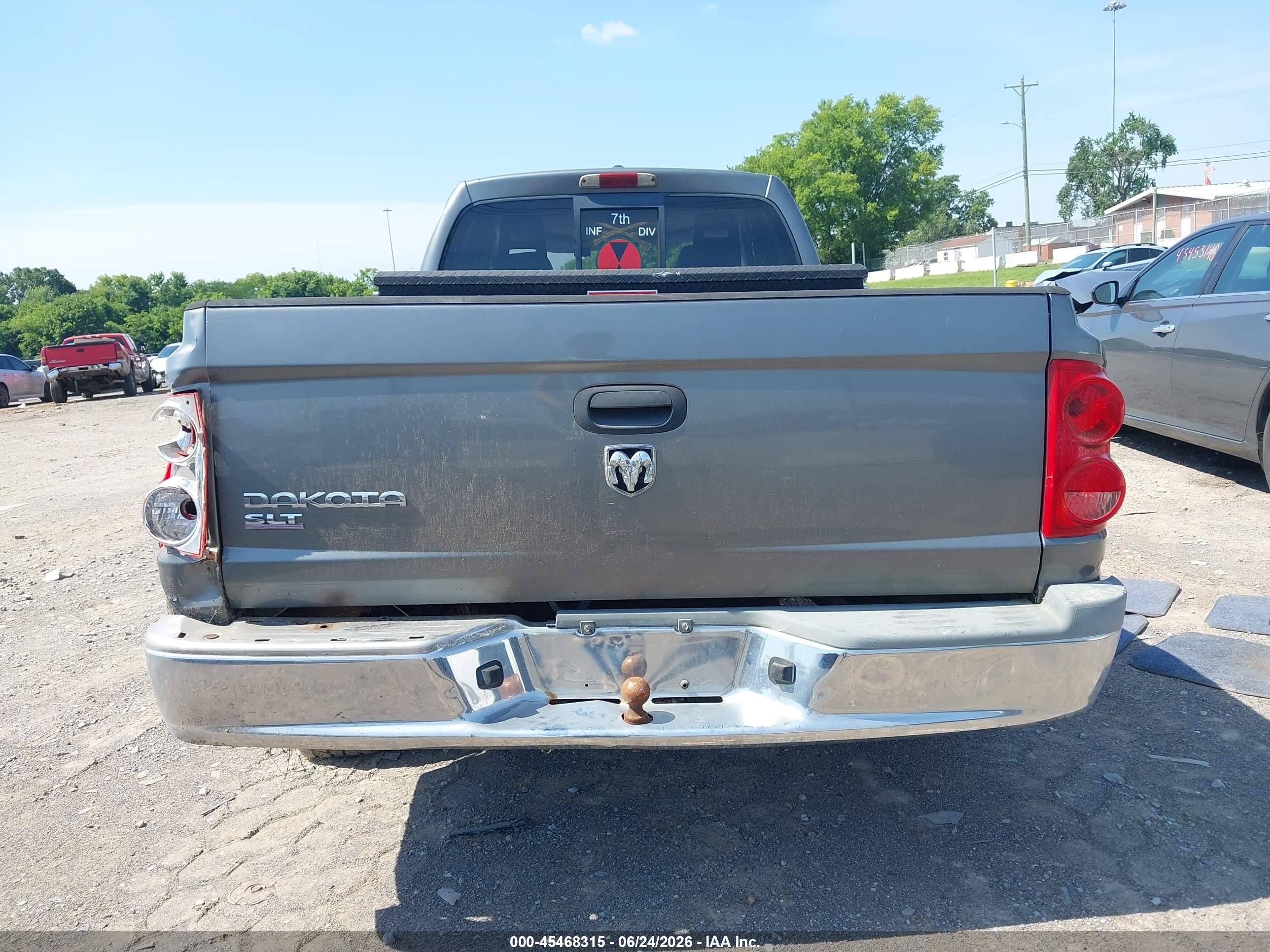 2006 Dodge Dakota Slt Gray vin: 1D7HE42K76S632510