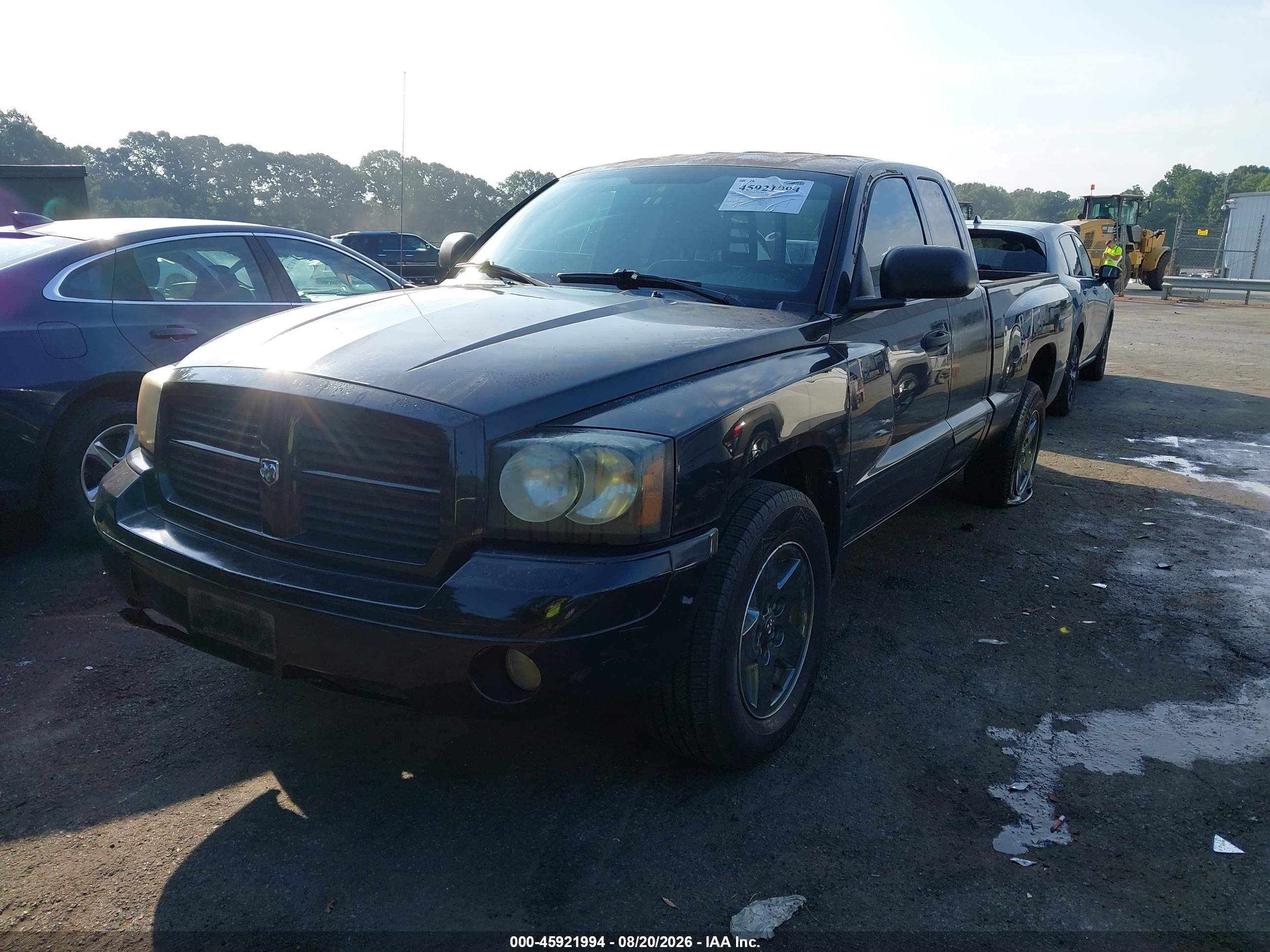 2006 Dodge Dakota Slt Black vin: 1D7HE42K86S674765