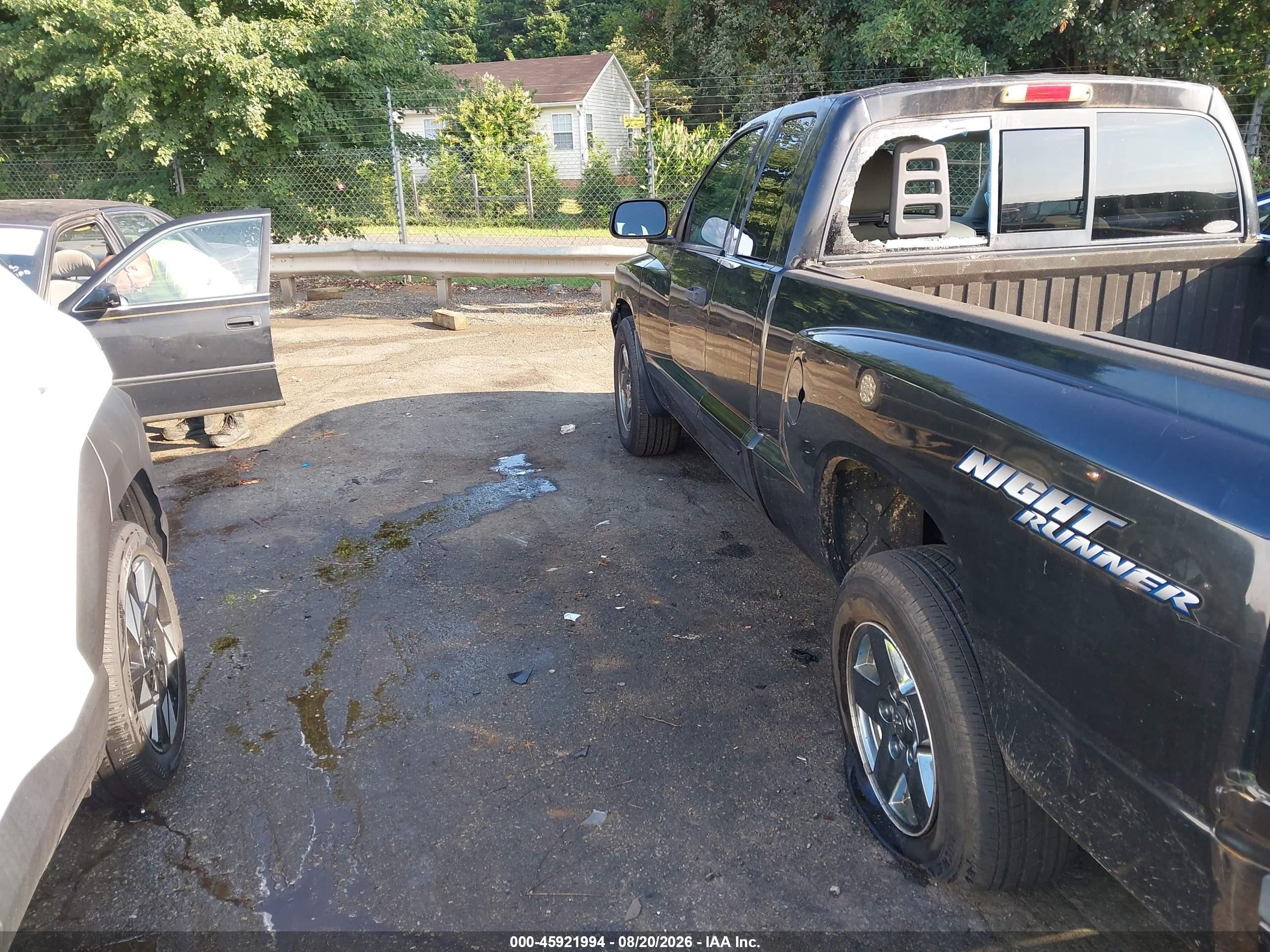 2006 Dodge Dakota Slt Black vin: 1D7HE42K86S674765