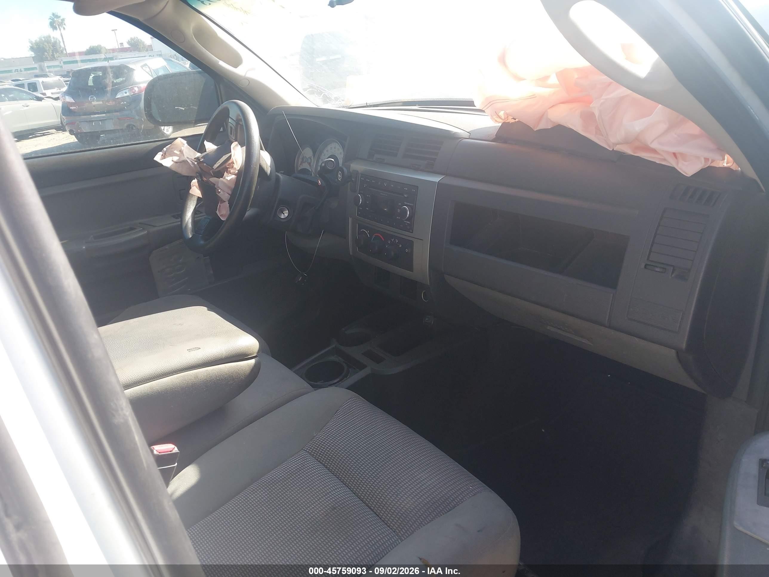 2008 Dodge Dakota Slt White vin: 1D7HE42K88S601592