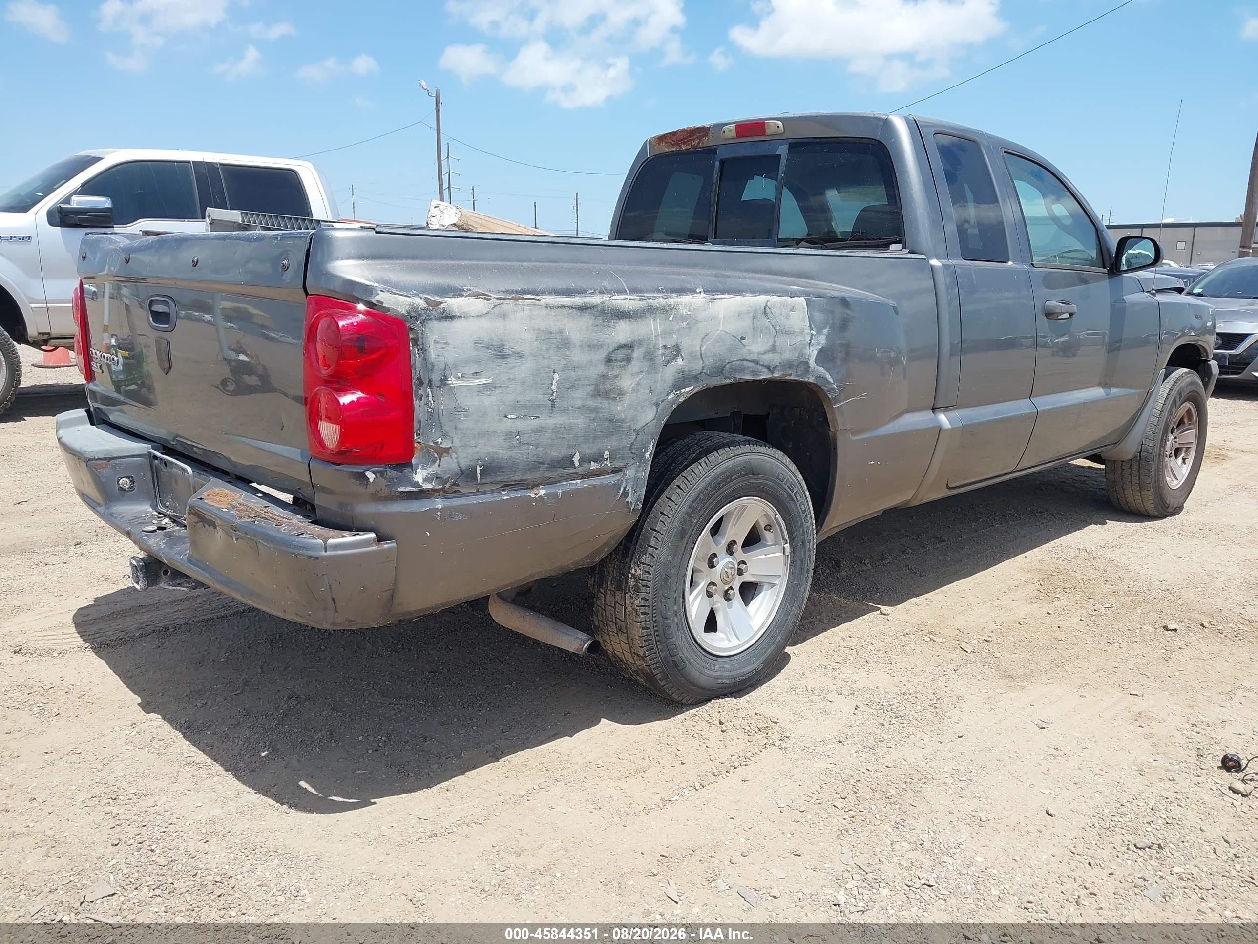 2008 Dodge Dakota Slt Gray vin: 1D7HE42K98S553939