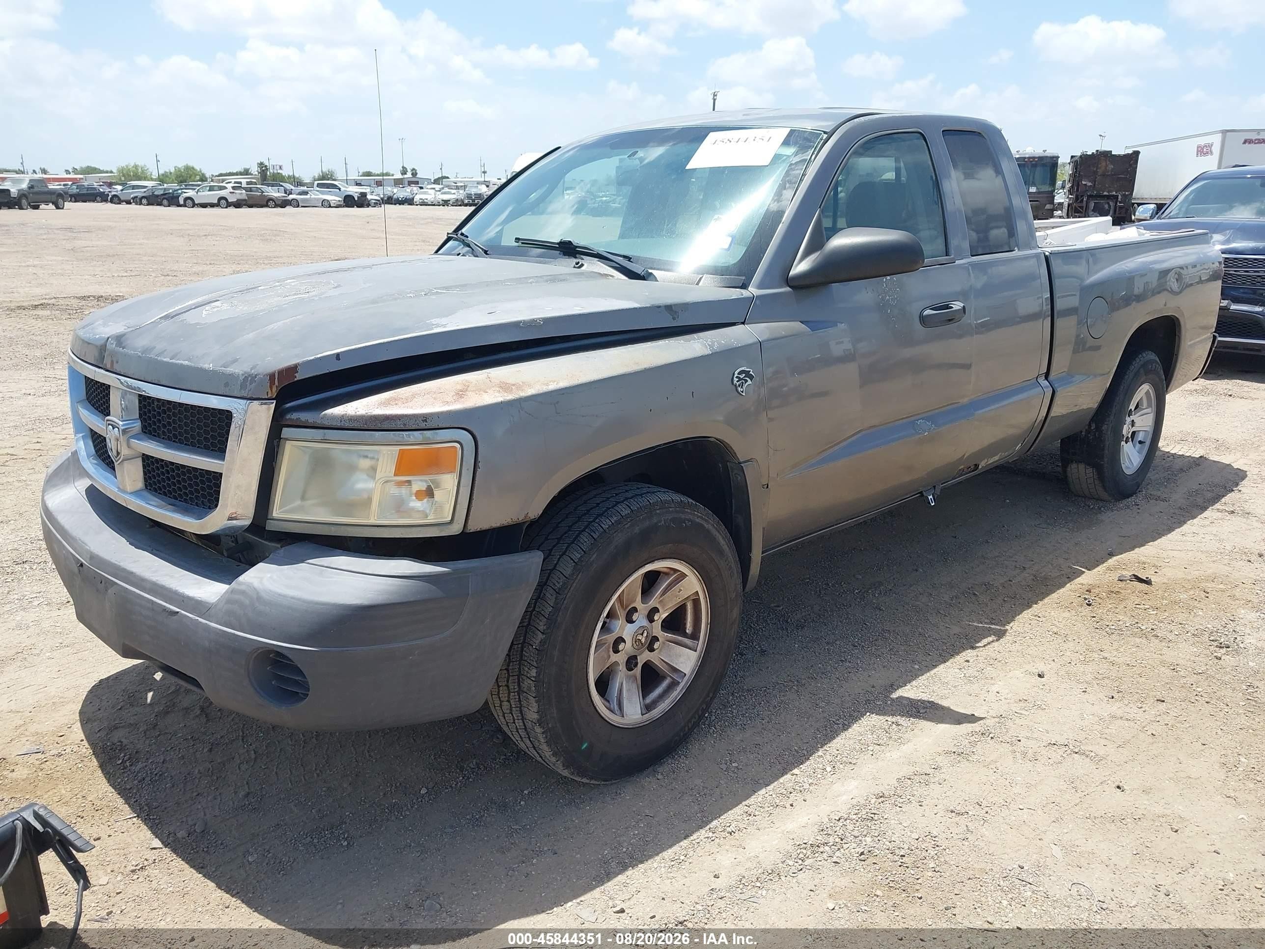 2008 Dodge Dakota Slt Gray vin: 1D7HE42K98S553939
