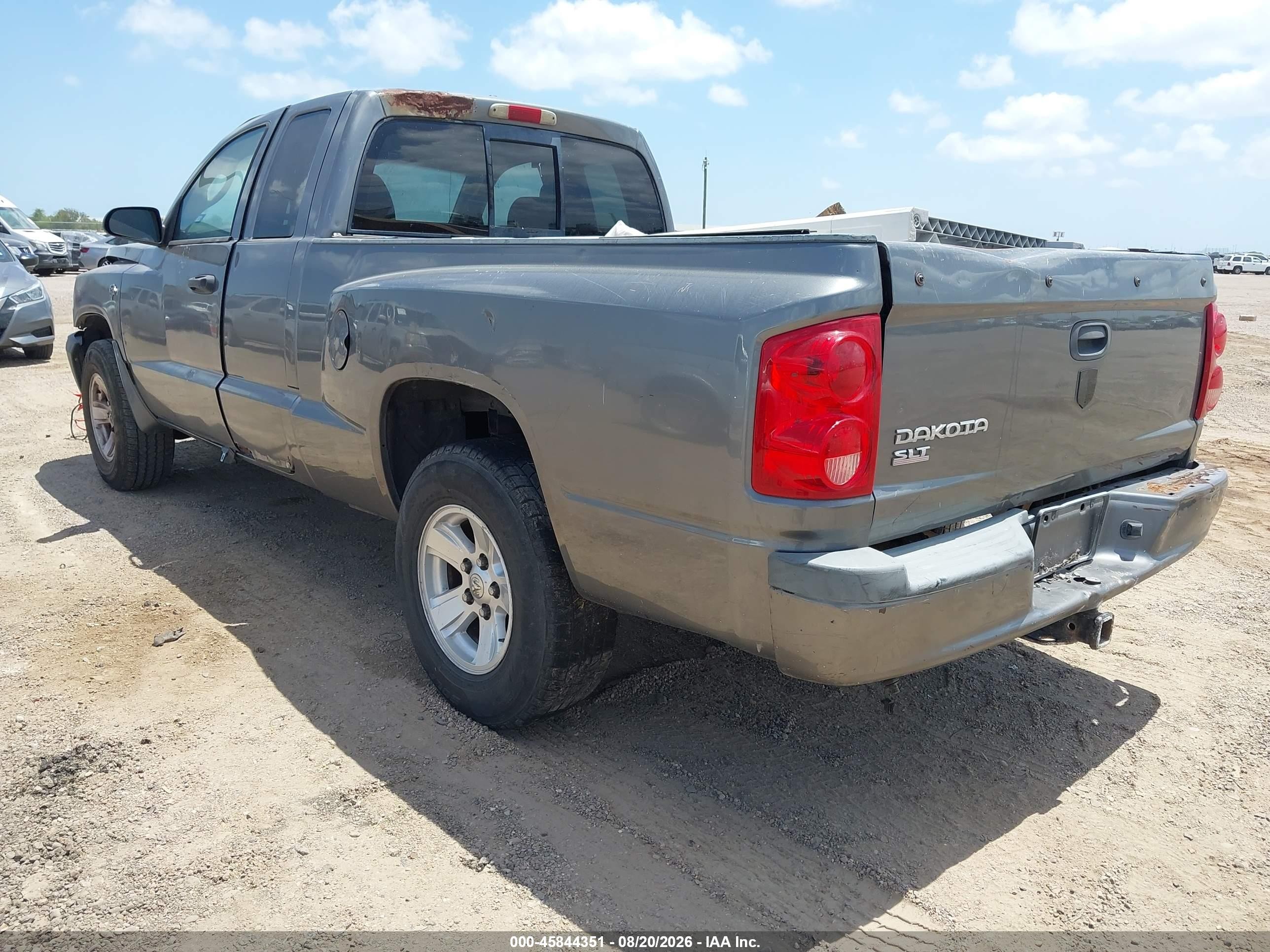 2008 Dodge Dakota Slt Gray vin: 1D7HE42K98S553939