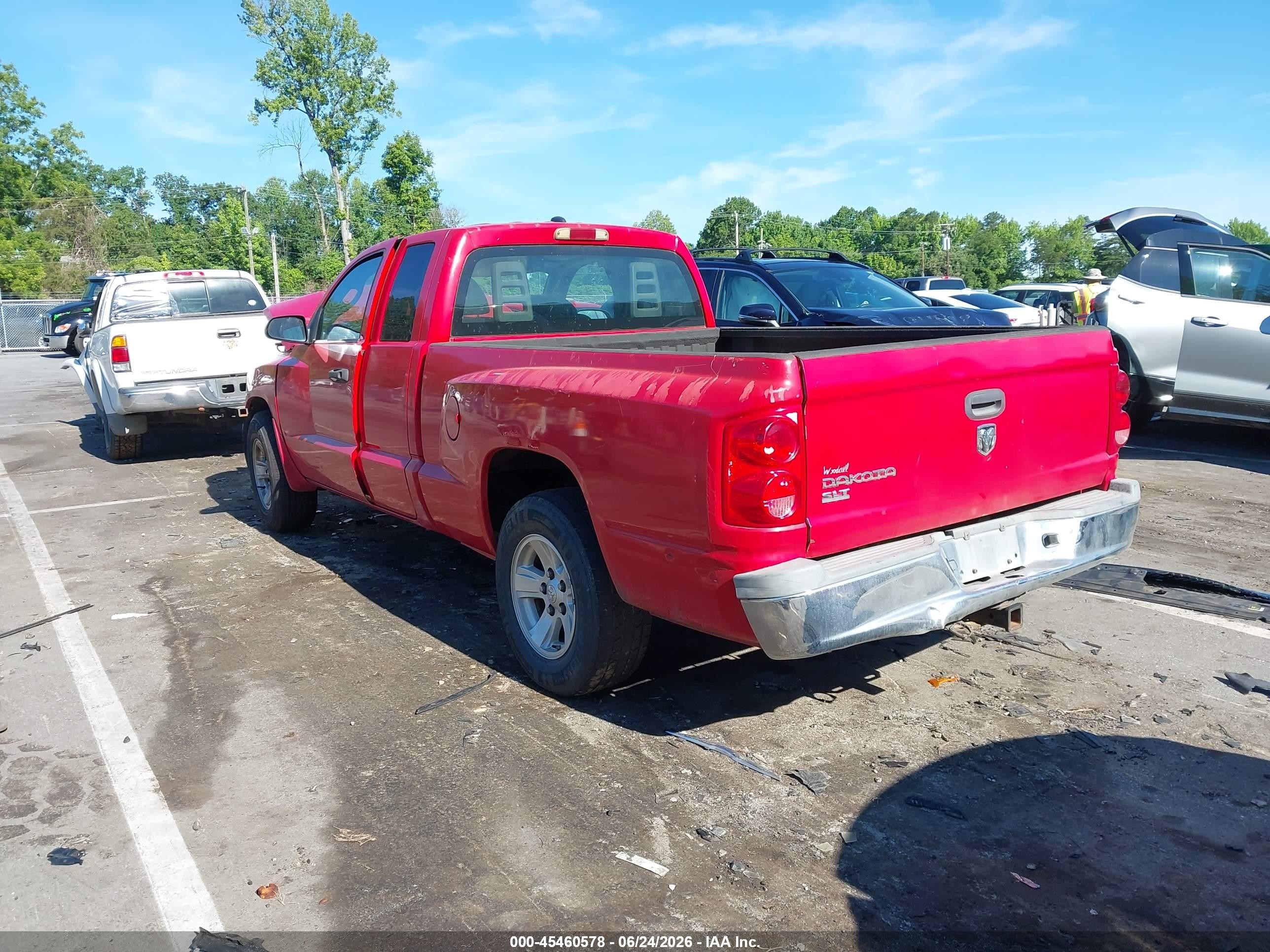 2005 Dodge Dakota Slt Red vin: 1D7HE42KX5S214988