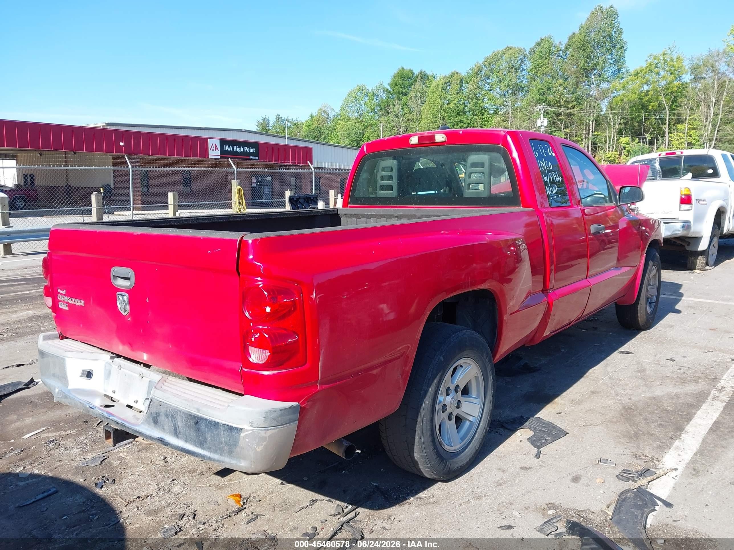 2005 Dodge Dakota Slt Red vin: 1D7HE42KX5S214988