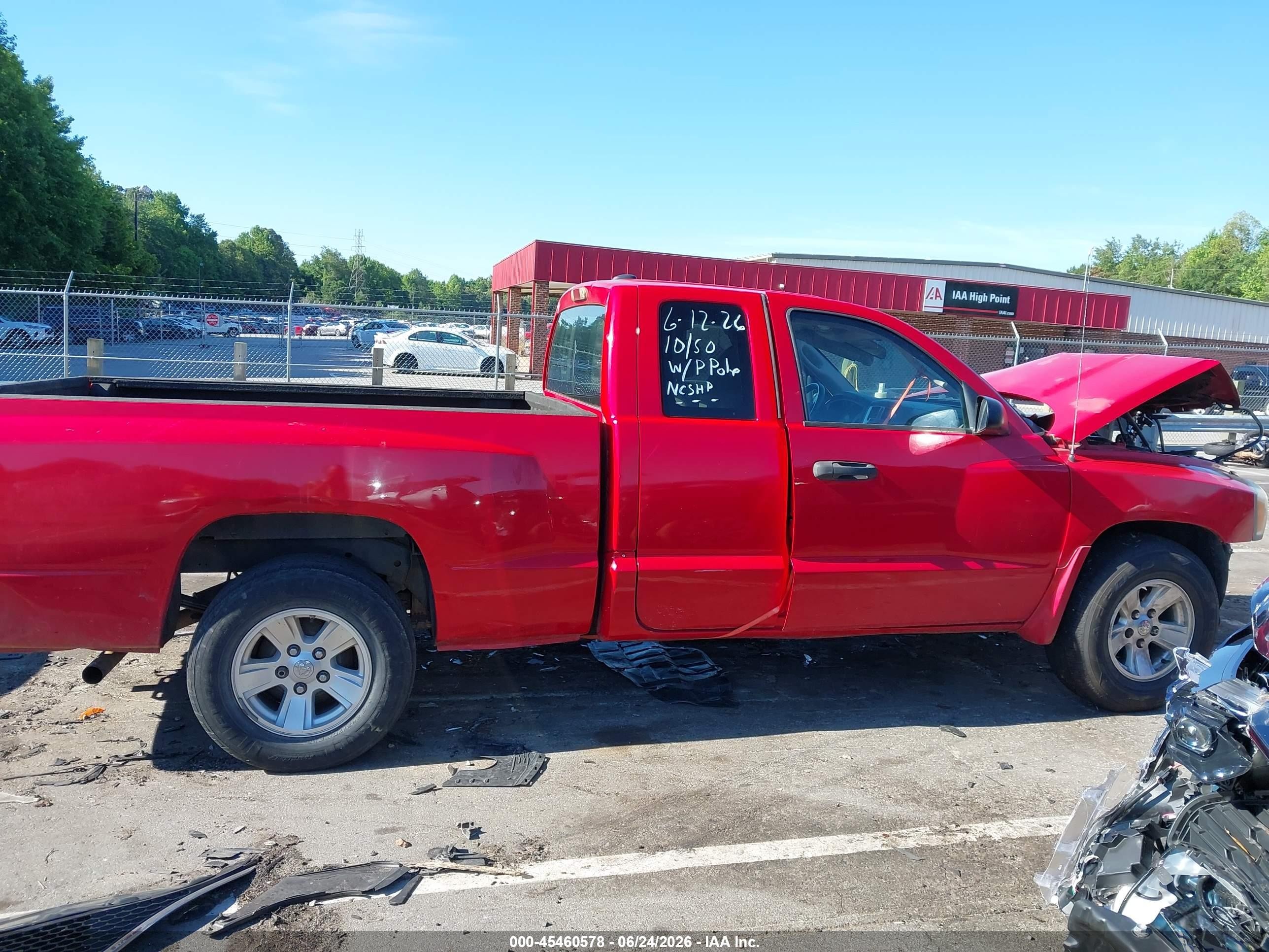 2005 Dodge Dakota Slt Red vin: 1D7HE42KX5S214988