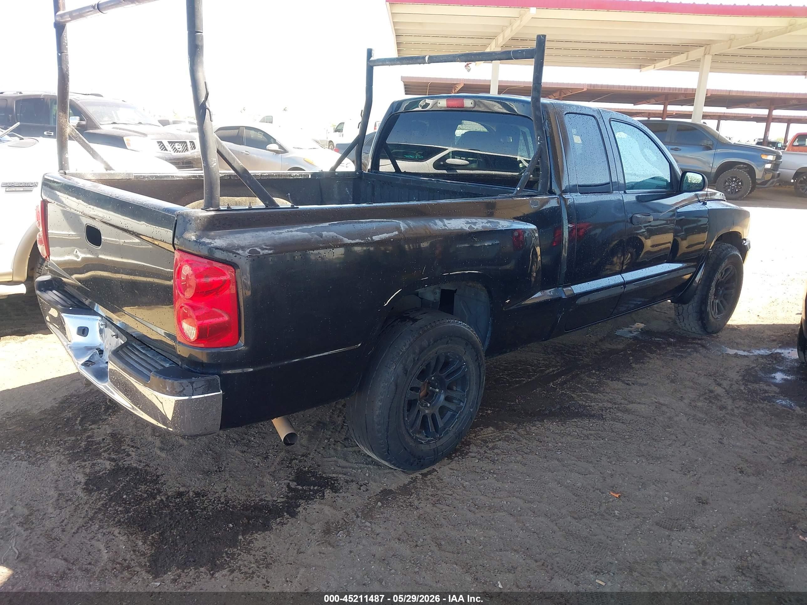 2006 Dodge Dakota Slt Черный vin: 1D7HE42N06S643634