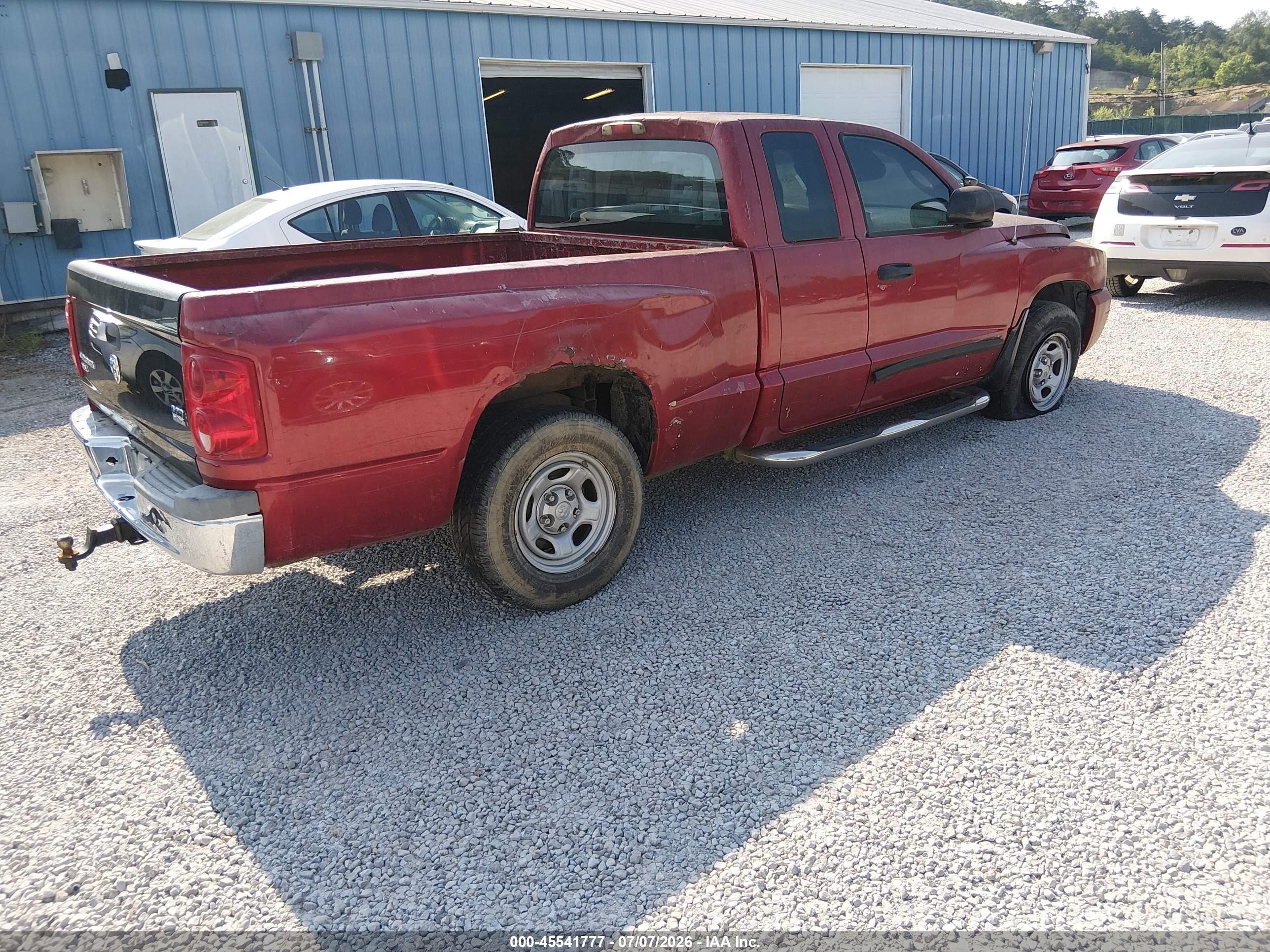 2006 Dodge Dakota Slt Burgundy vin: 1D7HE42N76S623669