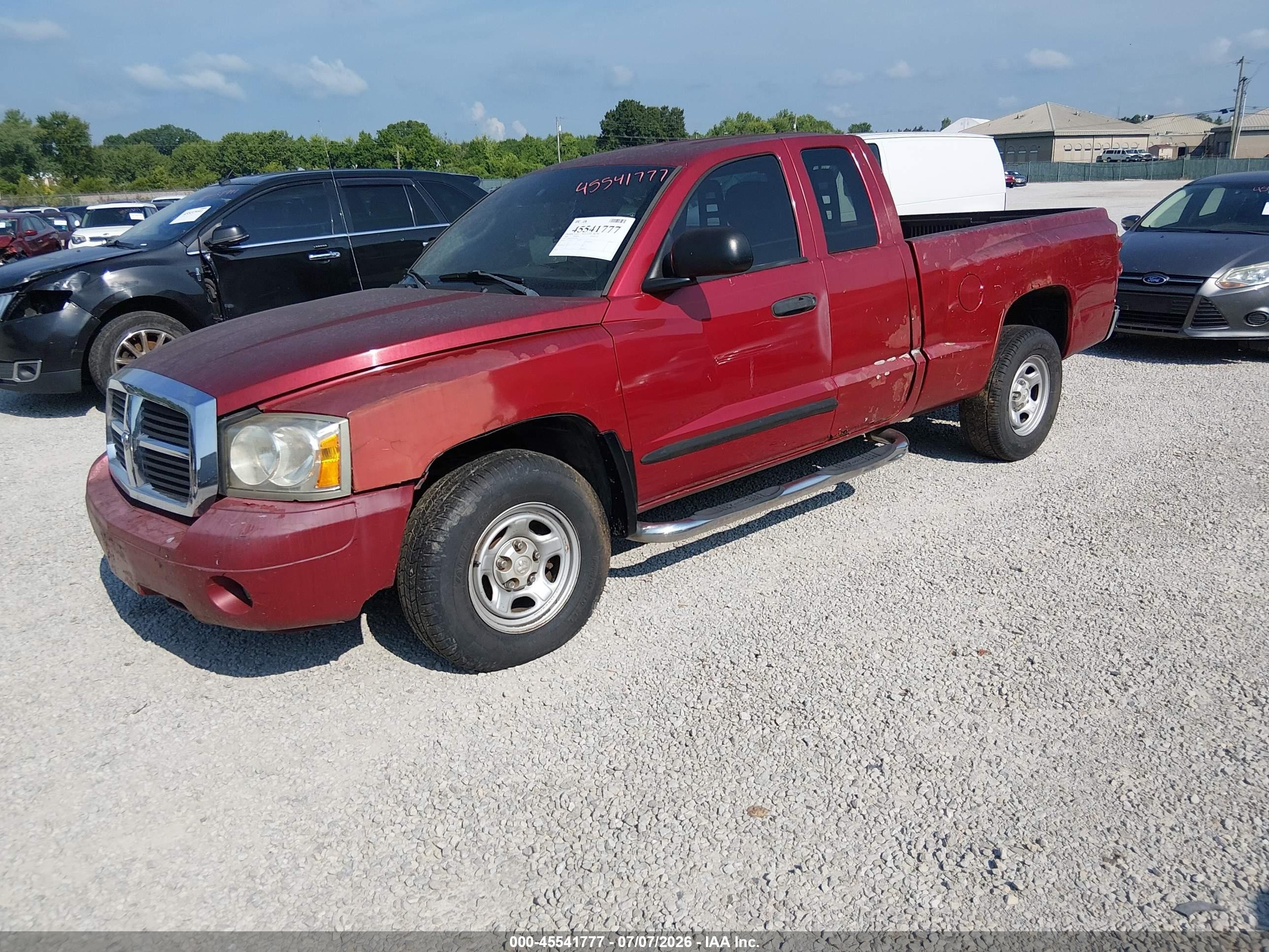 2006 Dodge Dakota Slt Burgundy vin: 1D7HE42N76S623669