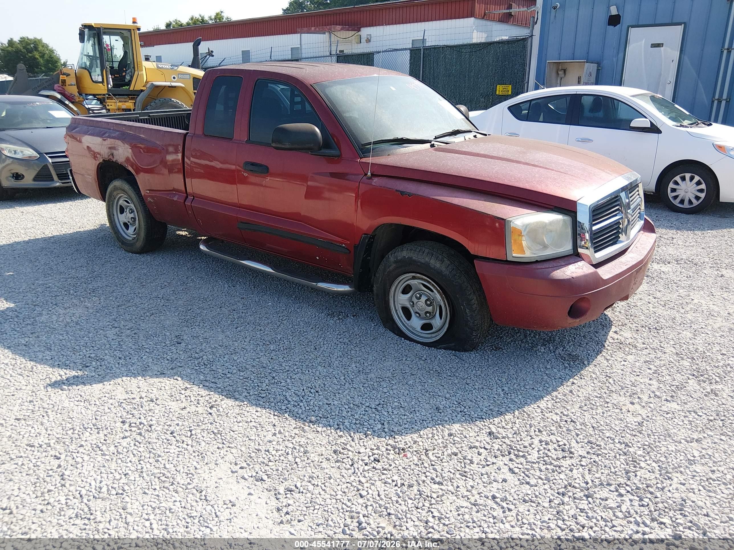 2006 Dodge Dakota Slt Burgundy vin: 1D7HE42N76S623669