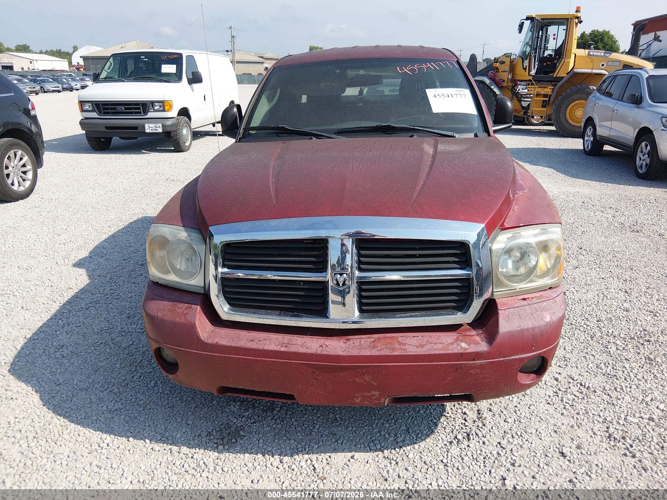 2006 Dodge Dakota Slt Burgundy vin: 1D7HE42N76S623669