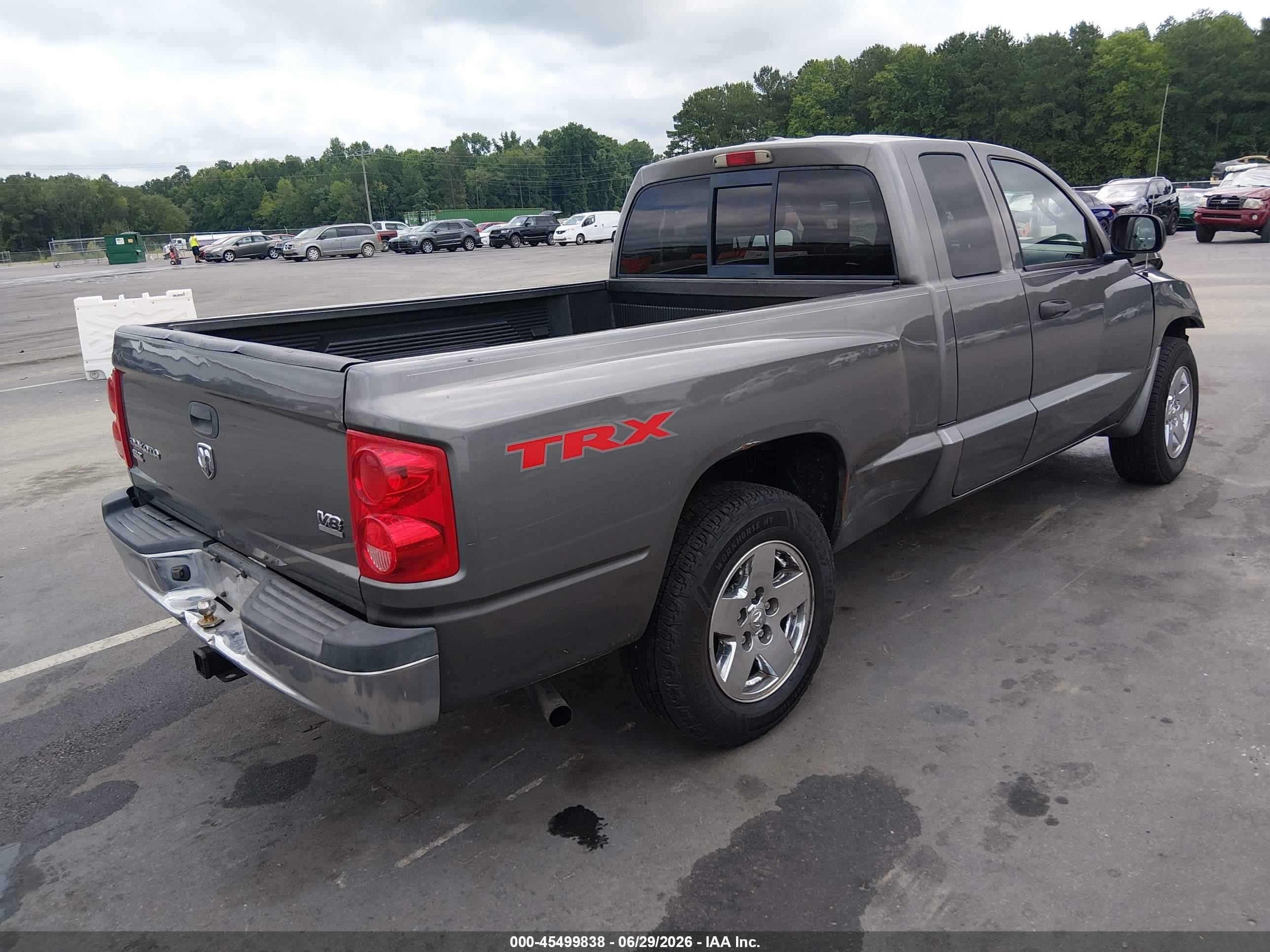2006 Dodge Dakota Slt Gray vin: 1D7HE42NX6S639431