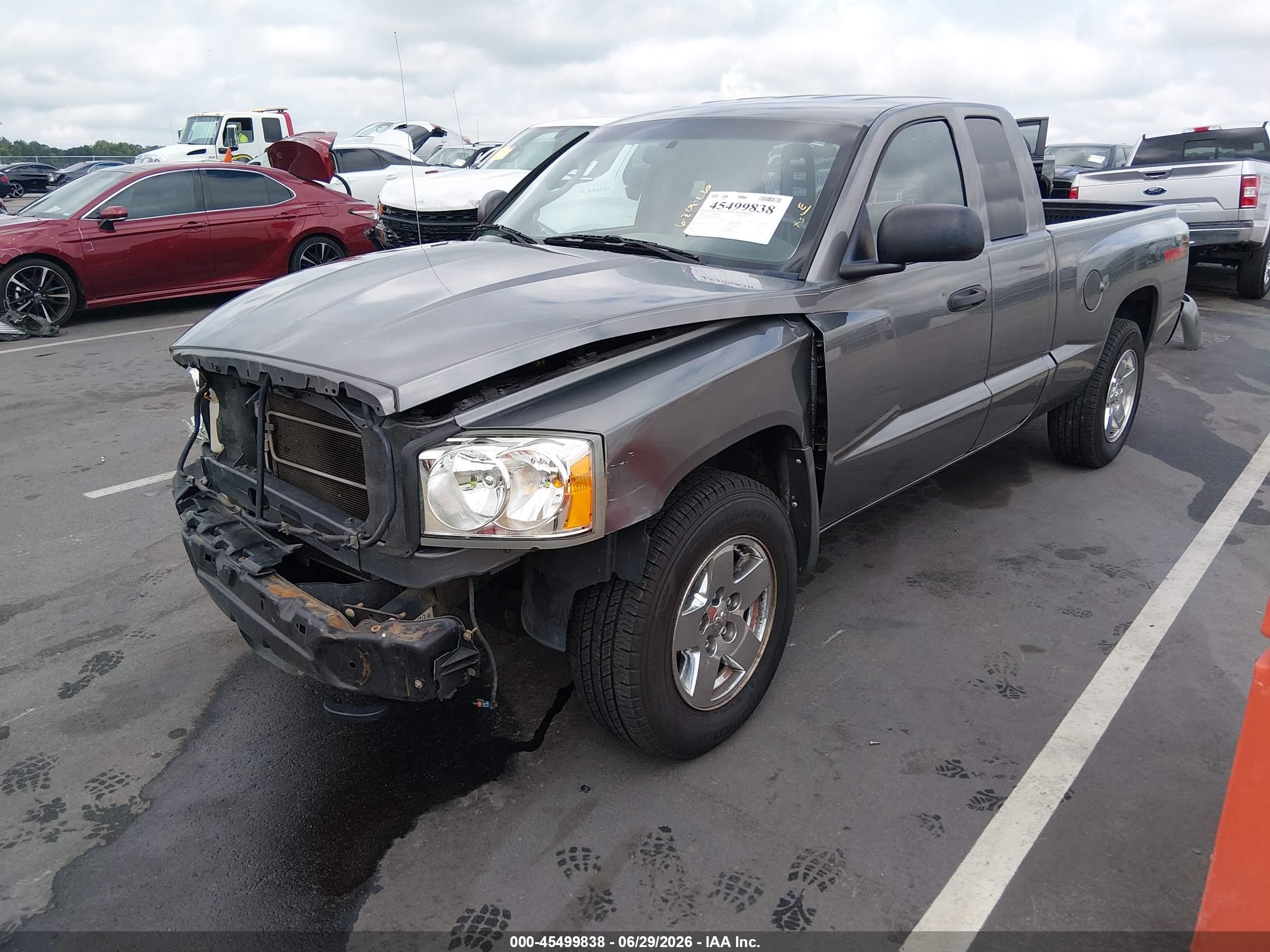 2006 Dodge Dakota Slt Gray vin: 1D7HE42NX6S639431