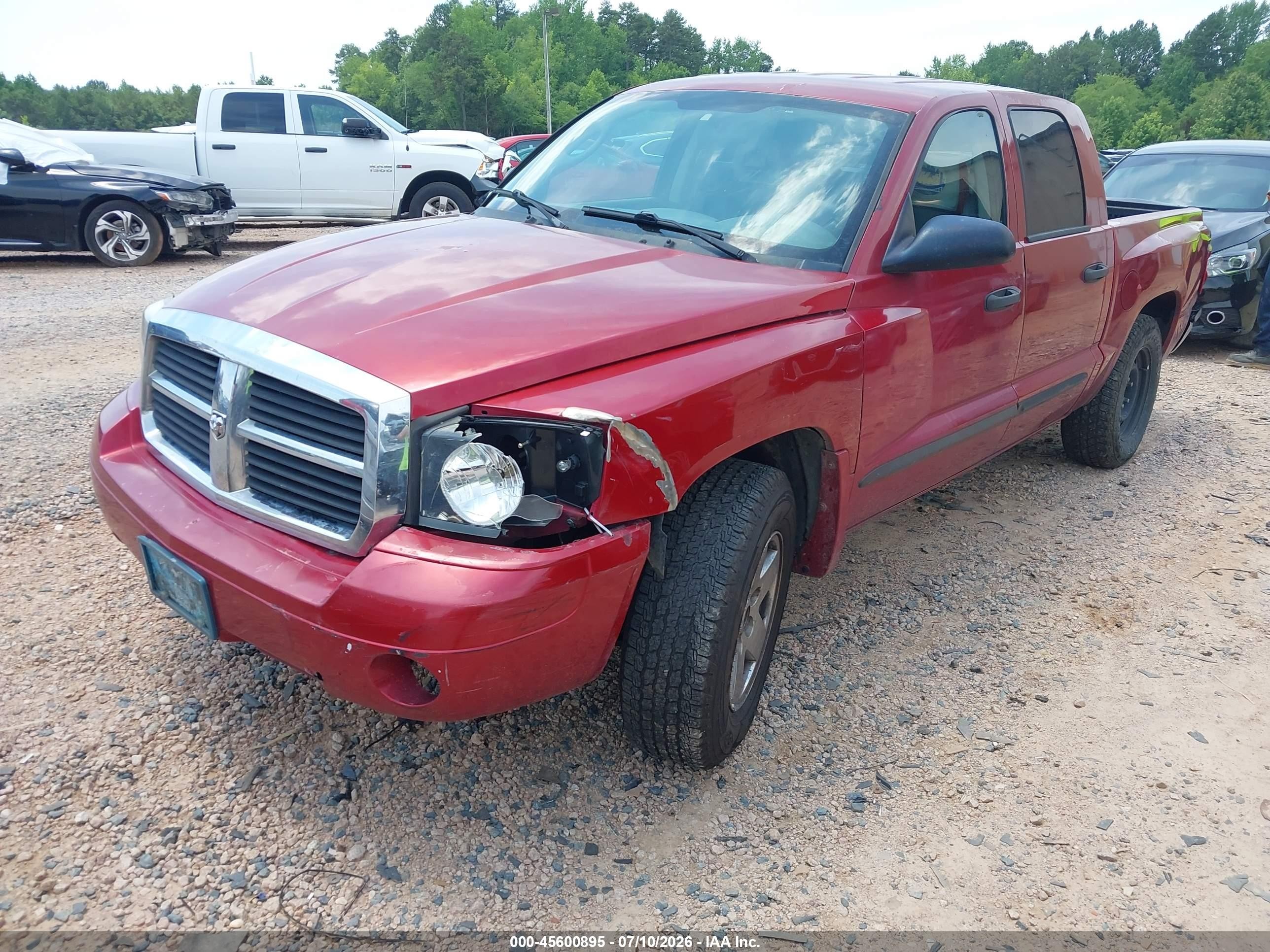 2006 Dodge Dakota Slt Red vin: 1D7HE48JX6S503997