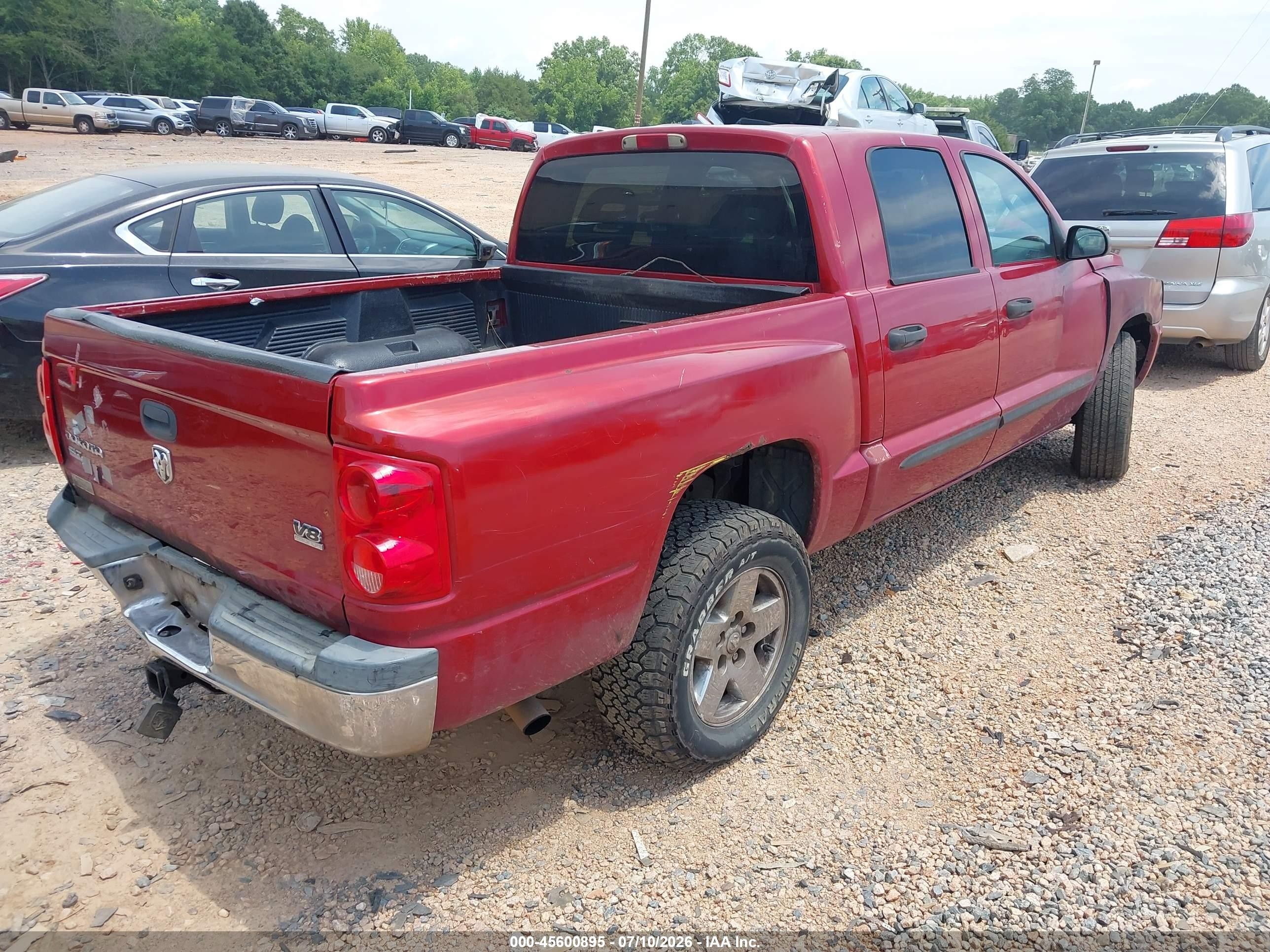 2006 Dodge Dakota Slt Red vin: 1D7HE48JX6S503997