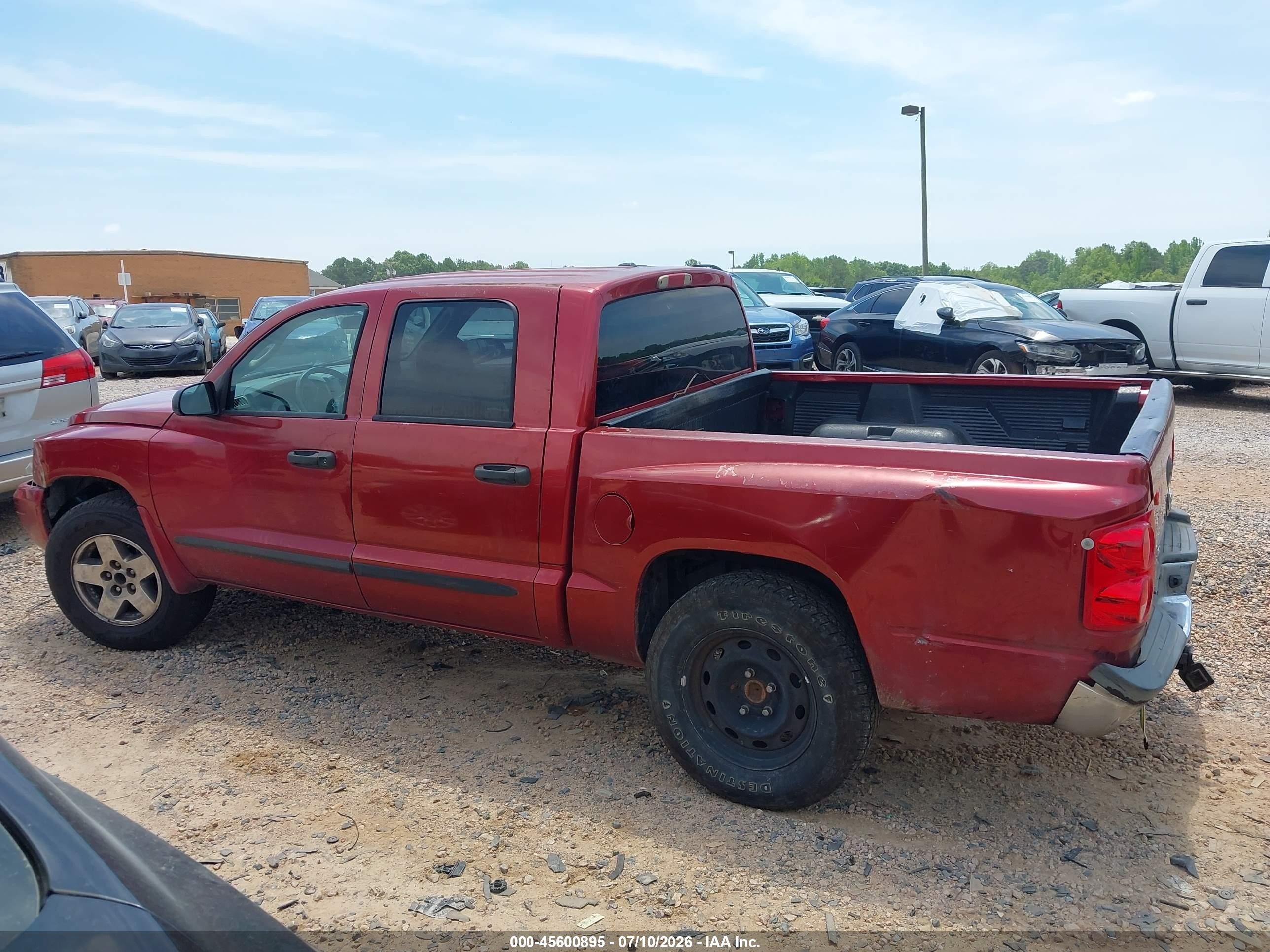 2006 Dodge Dakota Slt Red vin: 1D7HE48JX6S503997