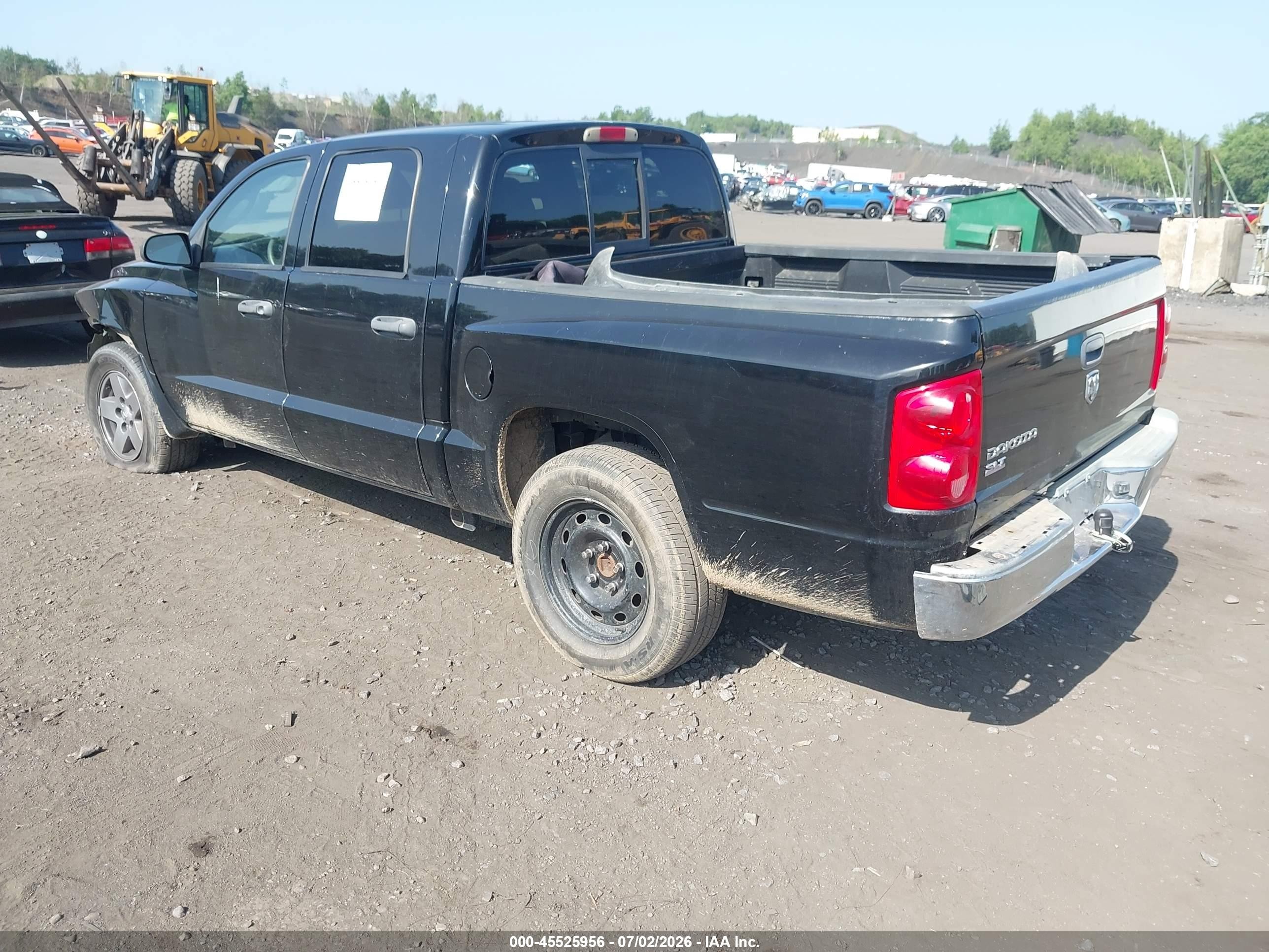 2005 Dodge Dakota Slt Black vin: 1D7HE48K15S273323