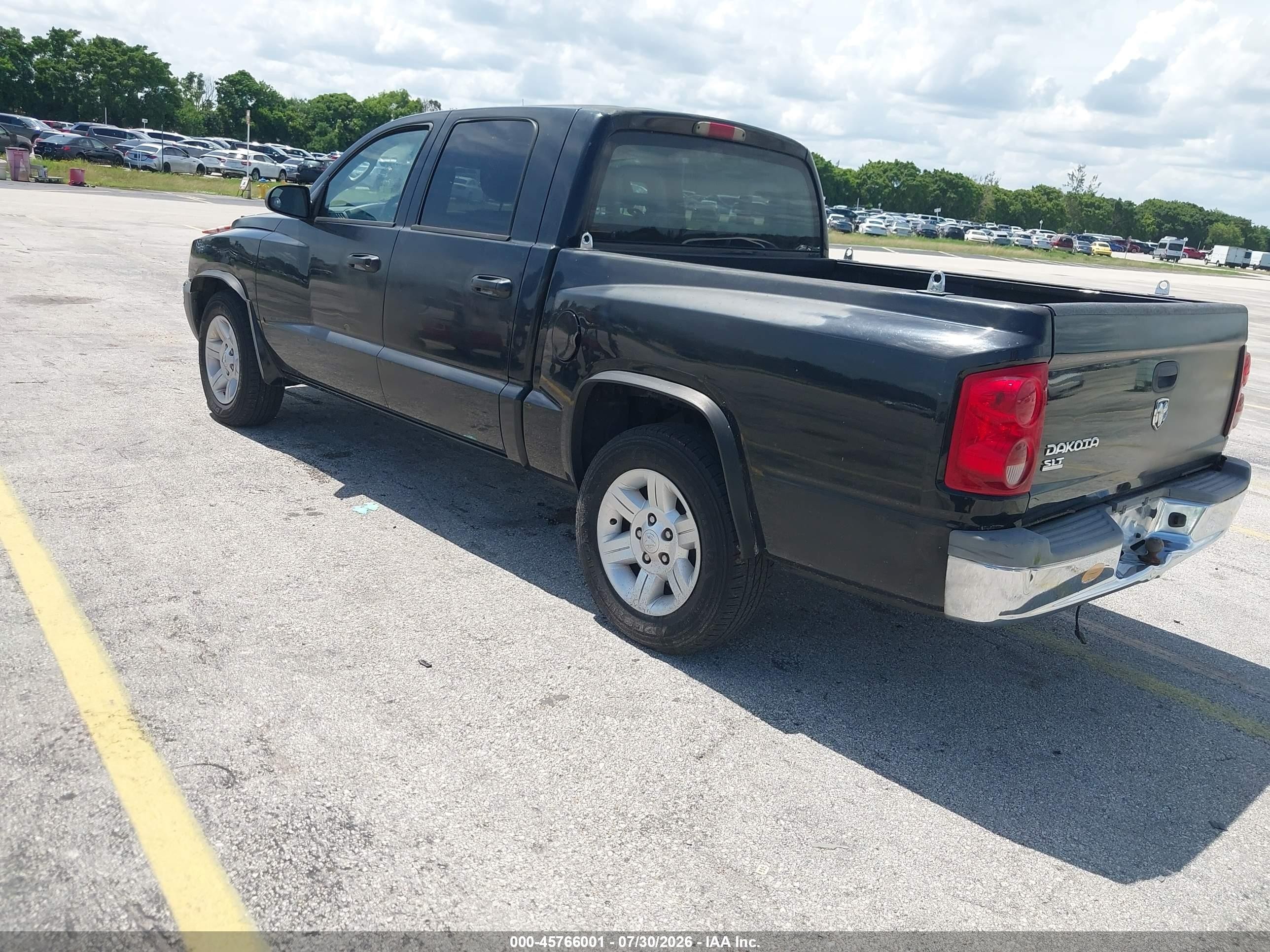 2005 Dodge Dakota Slt Black vin: 1D7HE48K25S181735