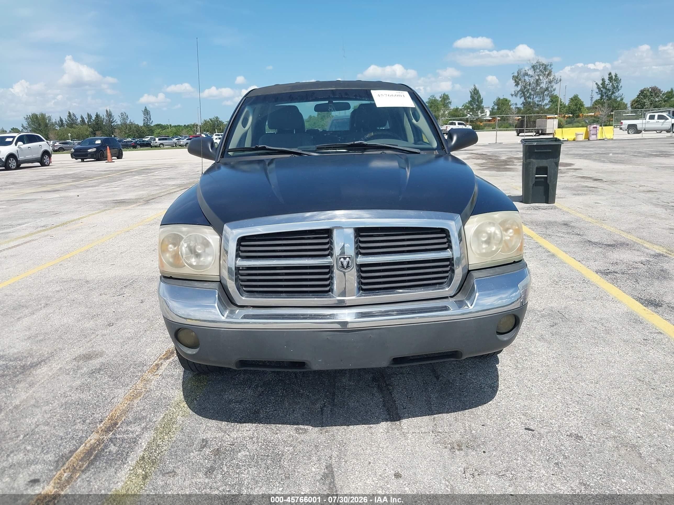 2005 Dodge Dakota Slt Black vin: 1D7HE48K25S181735