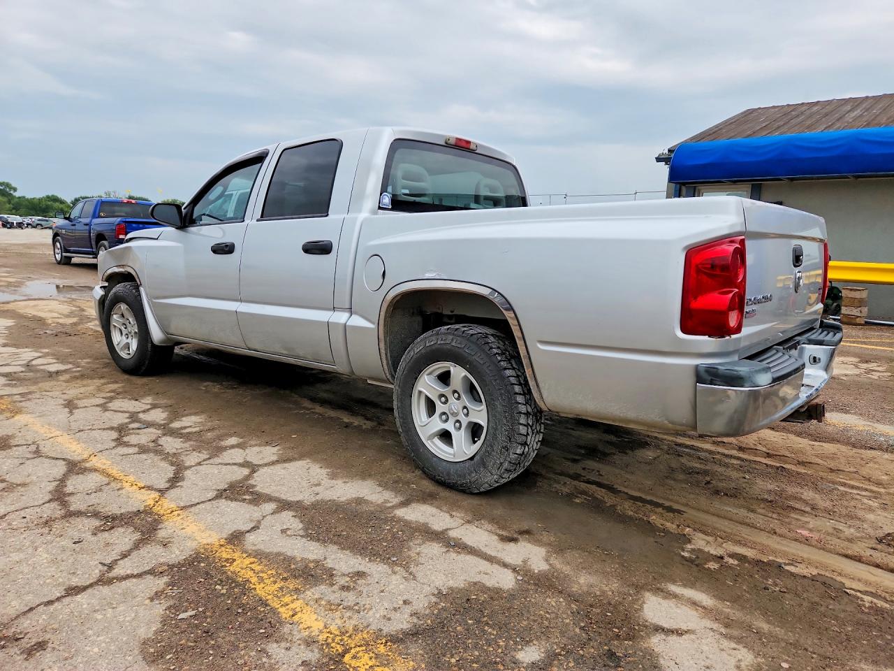 2006 Dodge Dakota Quad Slt Silver vin: 1D7HE48K26S701983