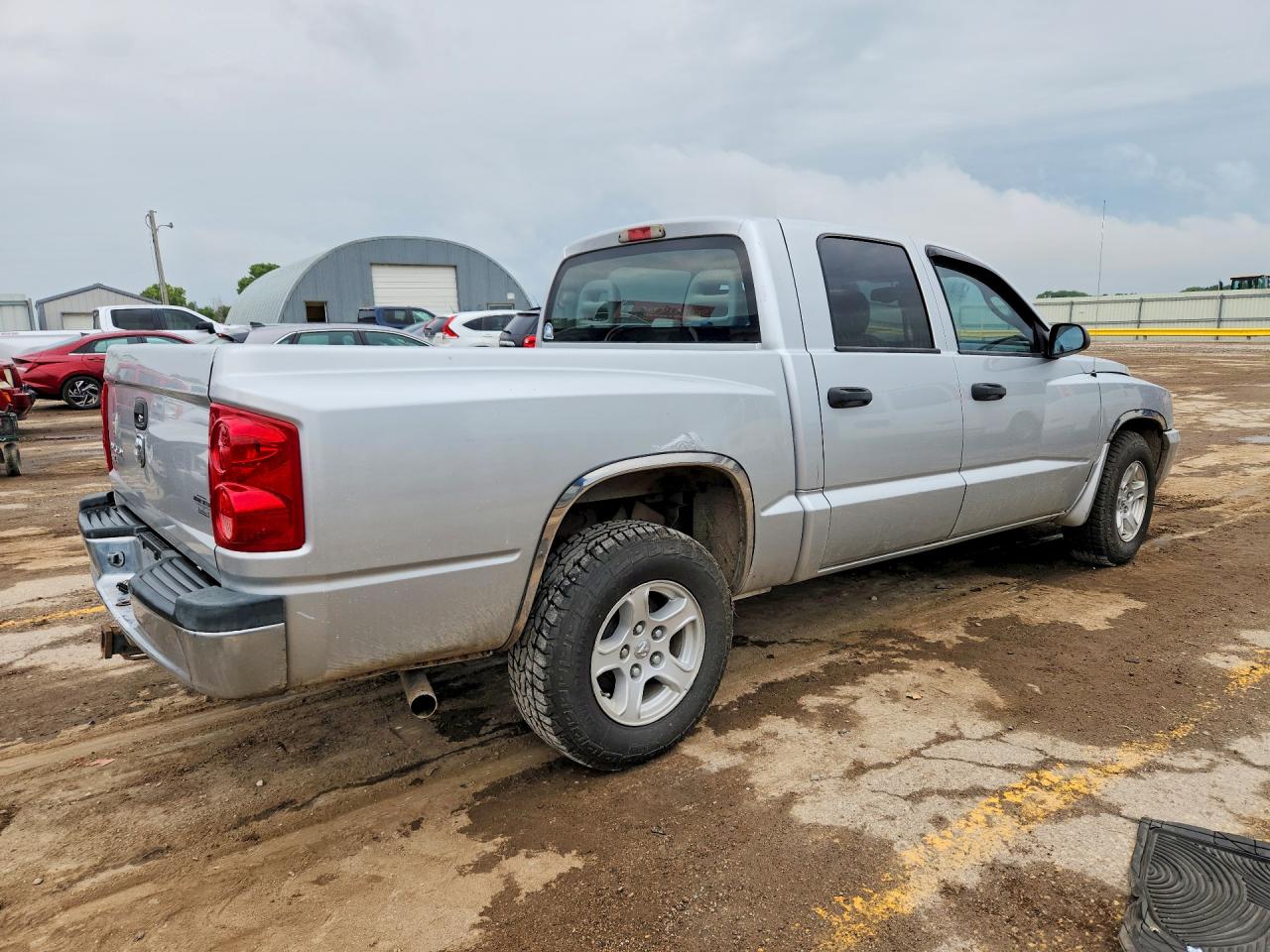 2006 Dodge Dakota Quad Slt Silver vin: 1D7HE48K26S701983