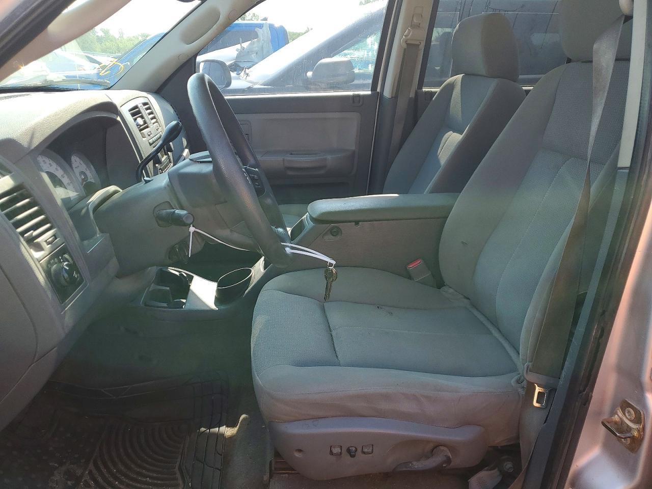 2006 Dodge Dakota Quad Slt Silver vin: 1D7HE48K26S701983