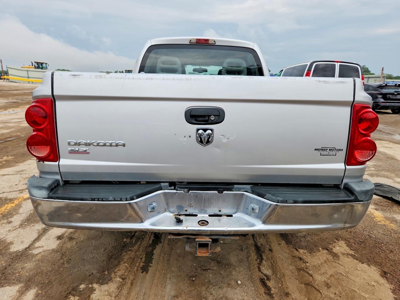 2006 Dodge Dakota Quad Slt Silver vin: 1D7HE48K26S701983