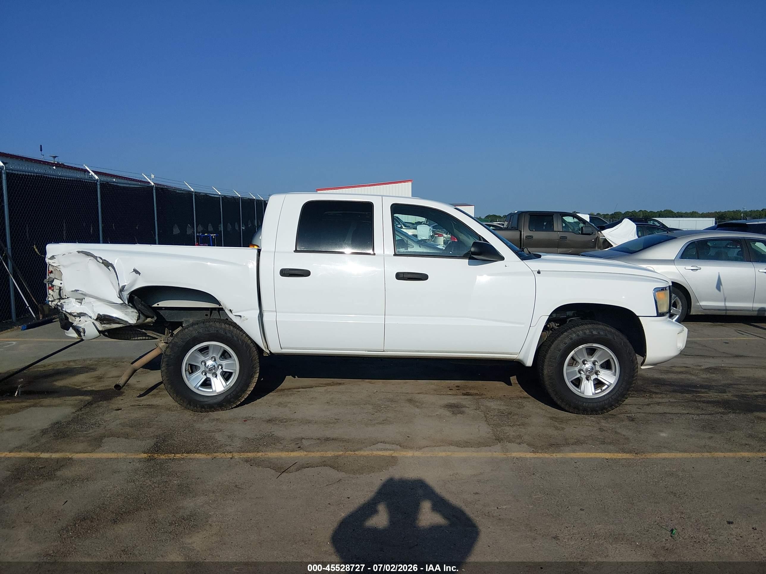 2008 Dodge Dakota Slt White vin: 1D7HE48K28S505769