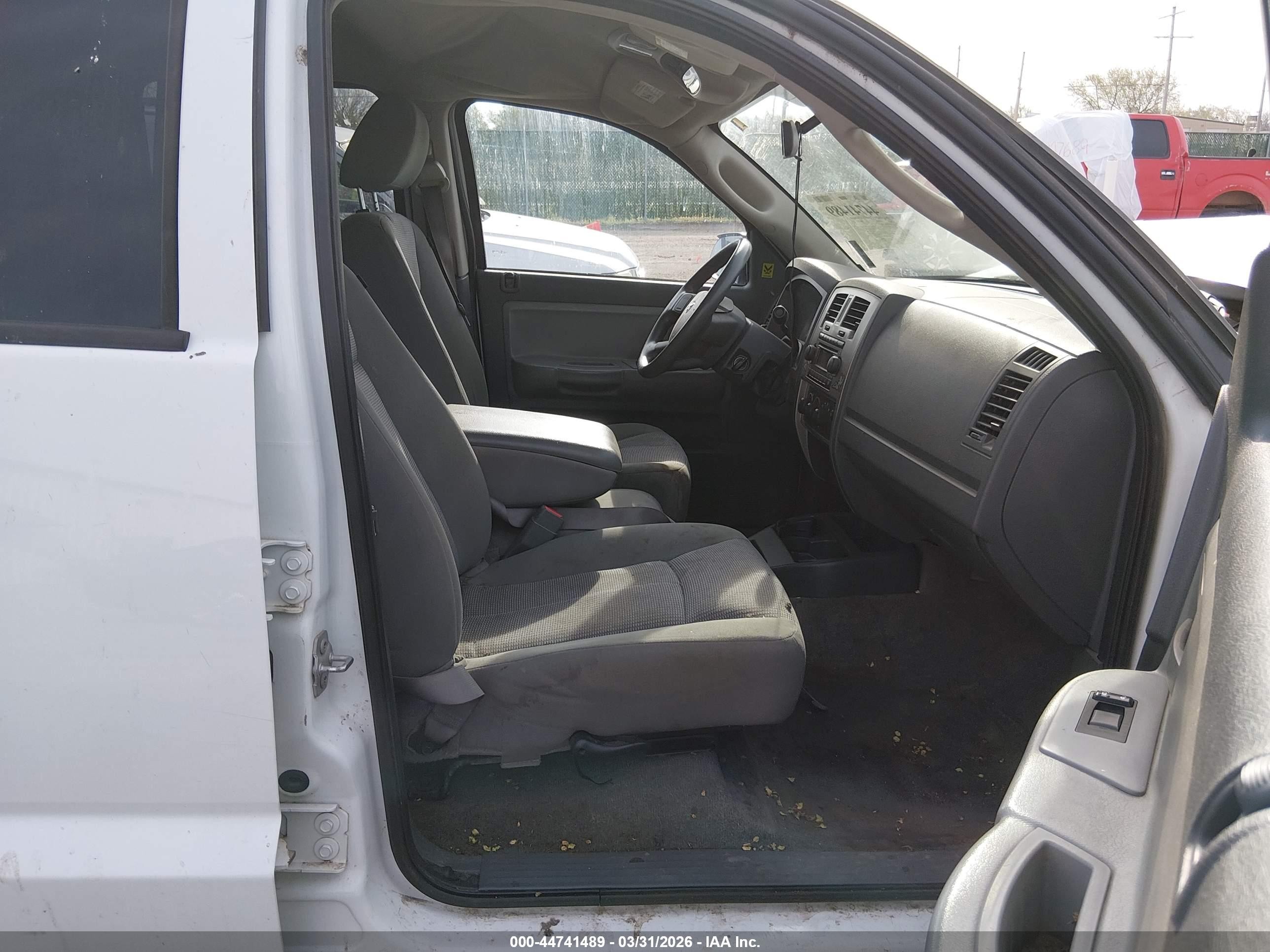 2007 Dodge Dakota Slt White vin: 1D7HE48K37S181150