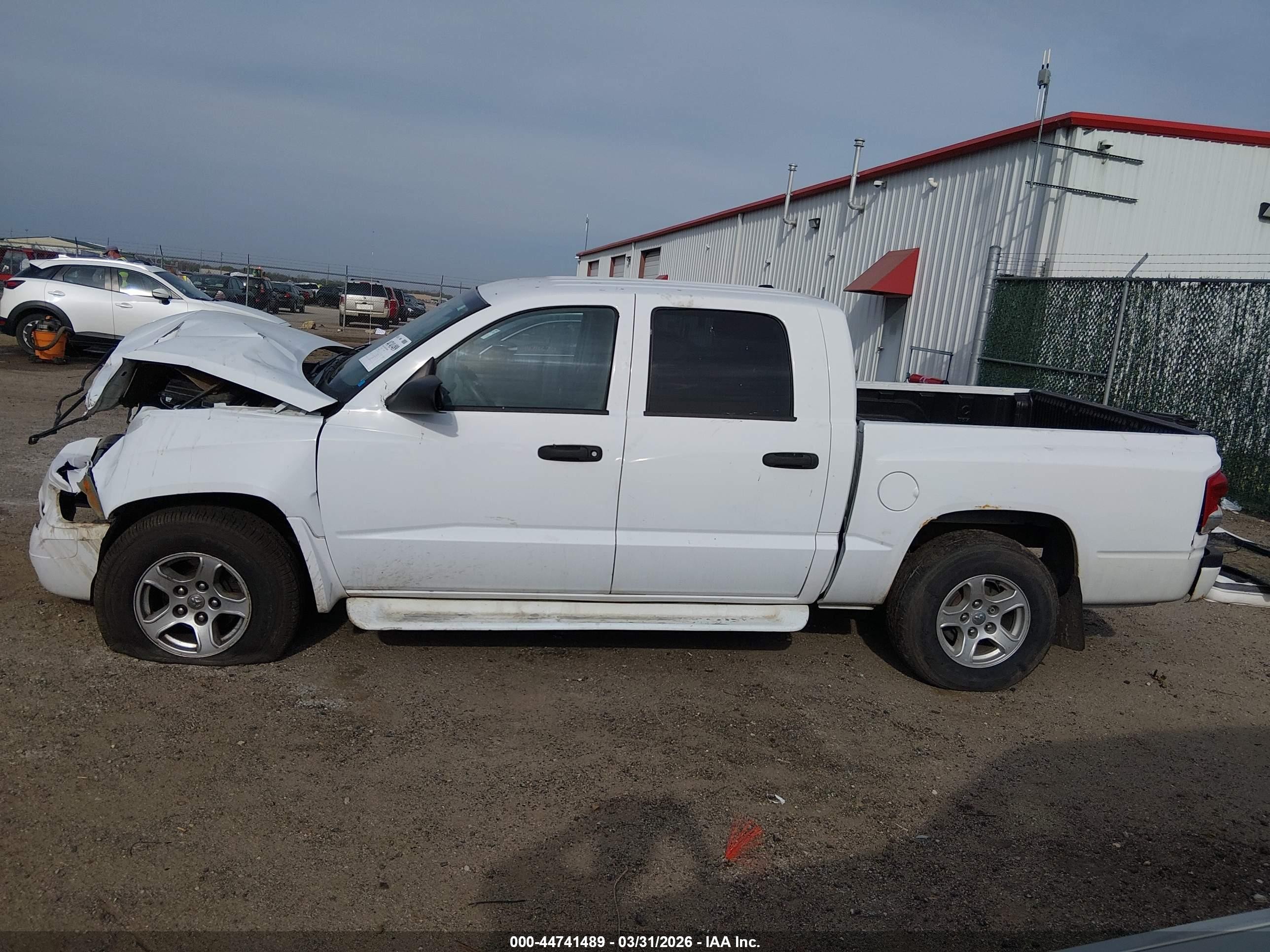 2007 Dodge Dakota Slt White vin: 1D7HE48K37S181150