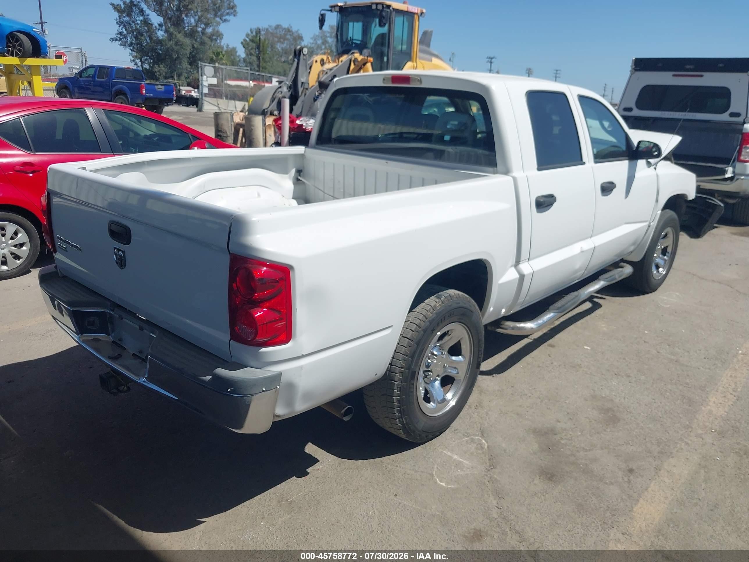2005 Dodge Dakota Slt Белый vin: 1D7HE48K45S218803