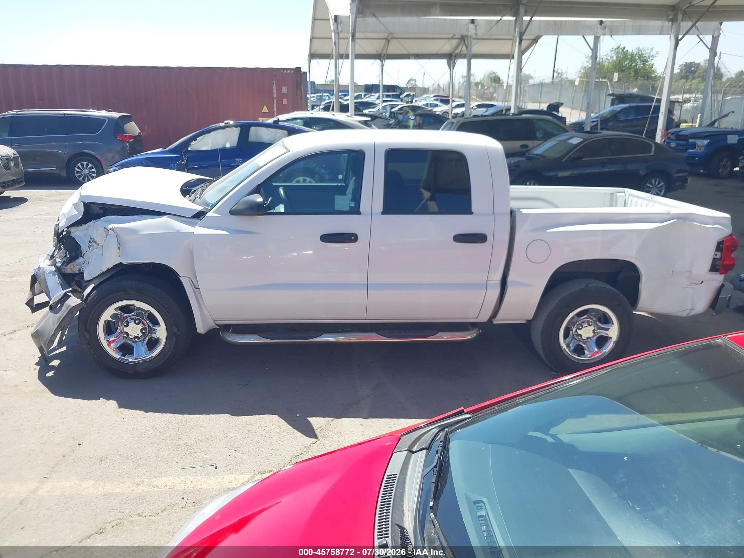 2005 Dodge Dakota Slt Белый vin: 1D7HE48K45S218803