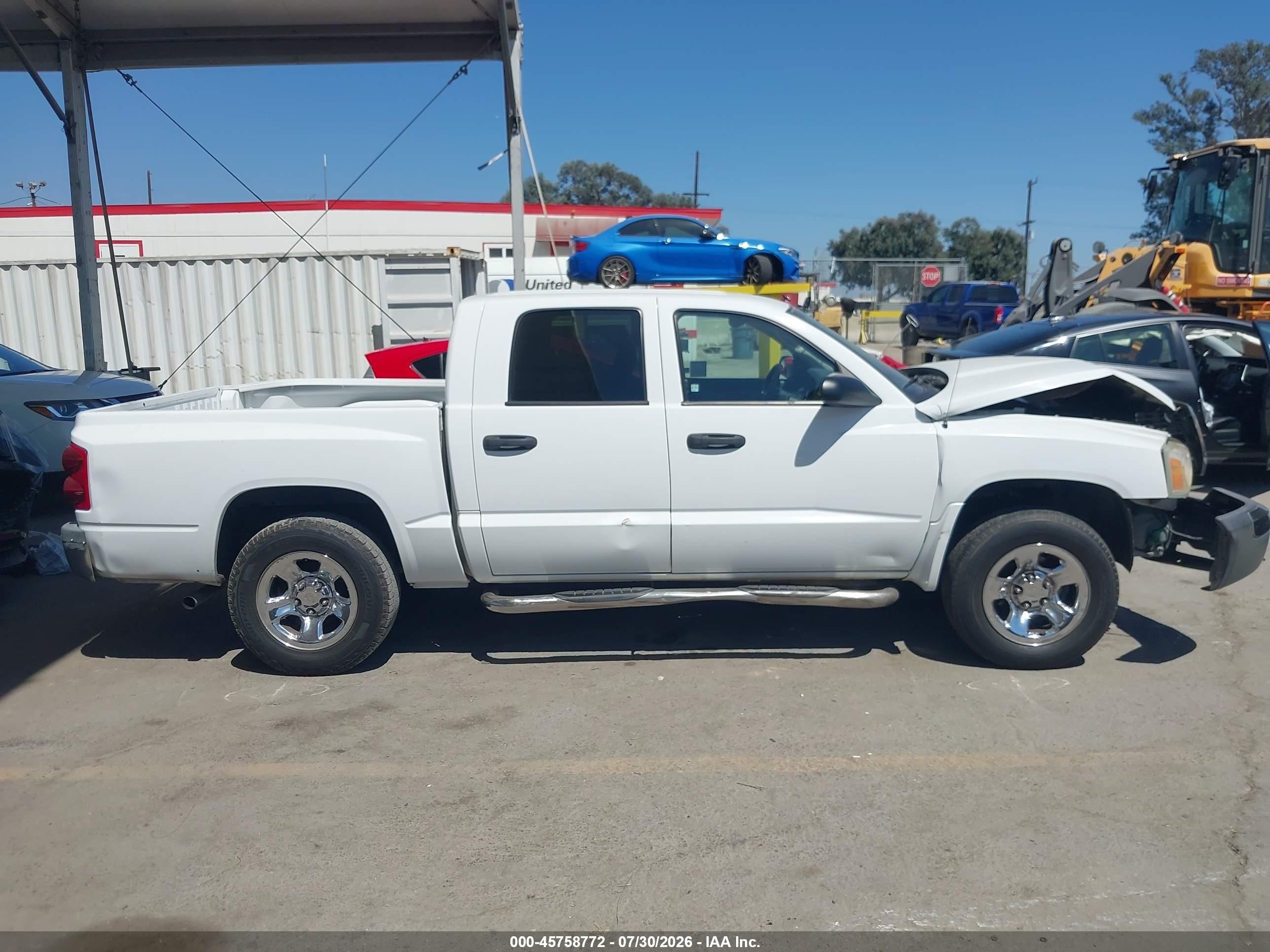 2005 Dodge Dakota Slt Белый vin: 1D7HE48K45S218803
