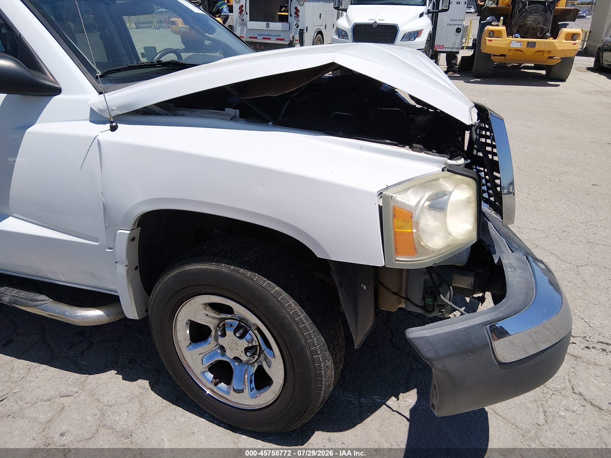 2005 Dodge Dakota Slt Белый vin: 1D7HE48K45S218803