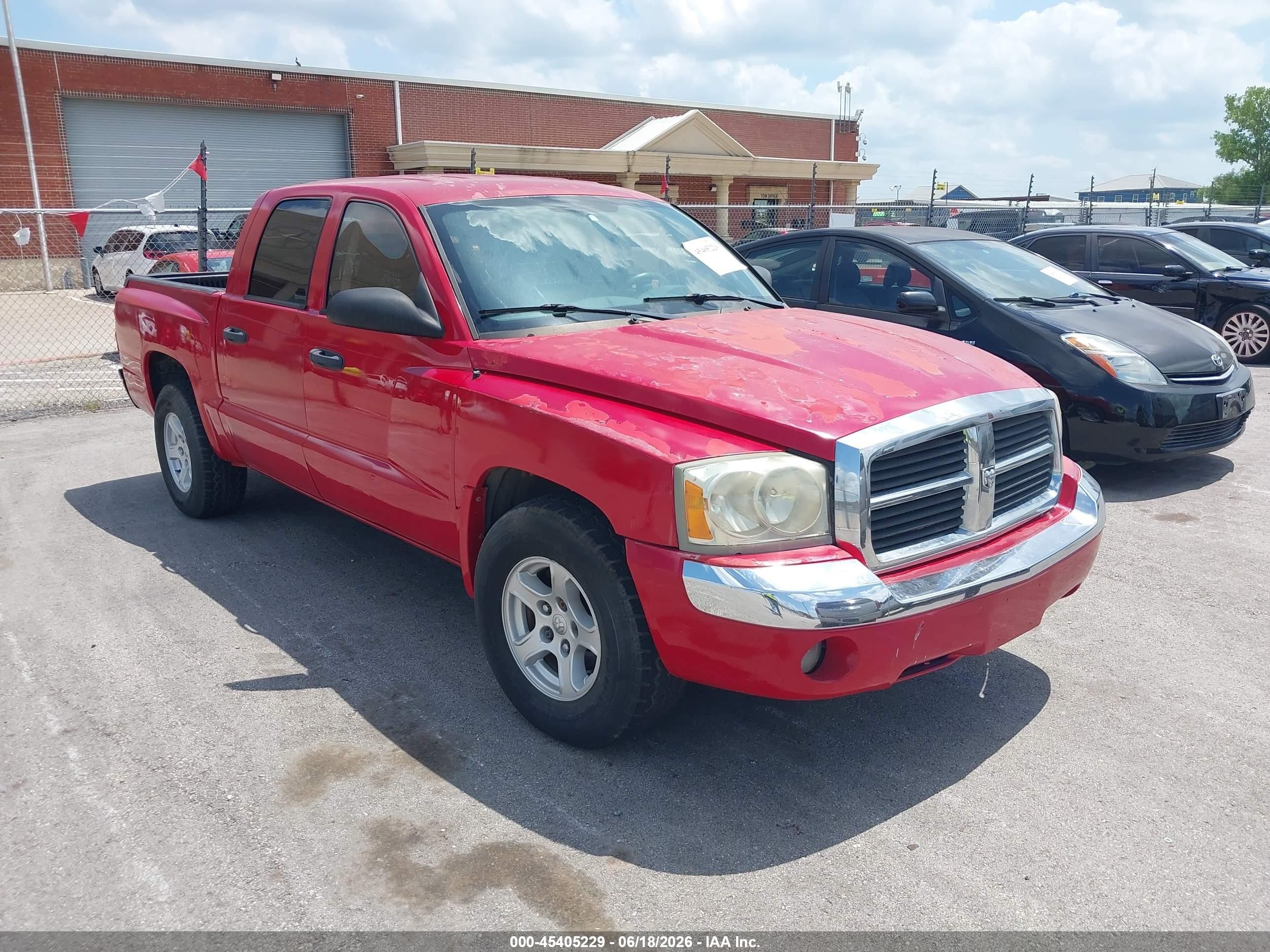 2005 Dodge Dakota Slt Red vin: 1D7HE48K45S330744