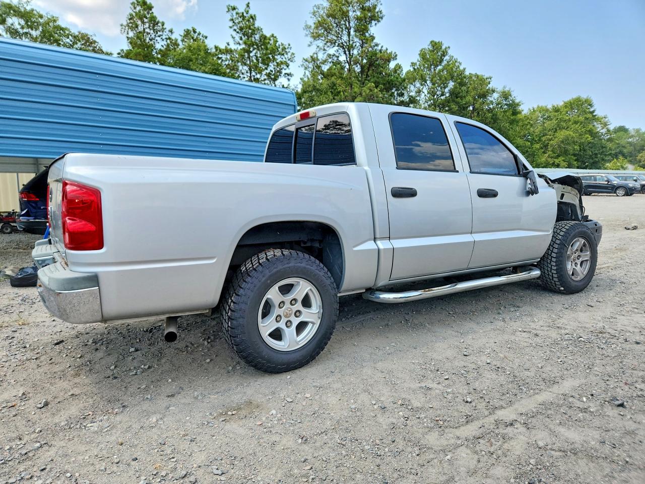 2005 Dodge Dakota Quad Slt Silver vin: 1D7HE48K45S353585