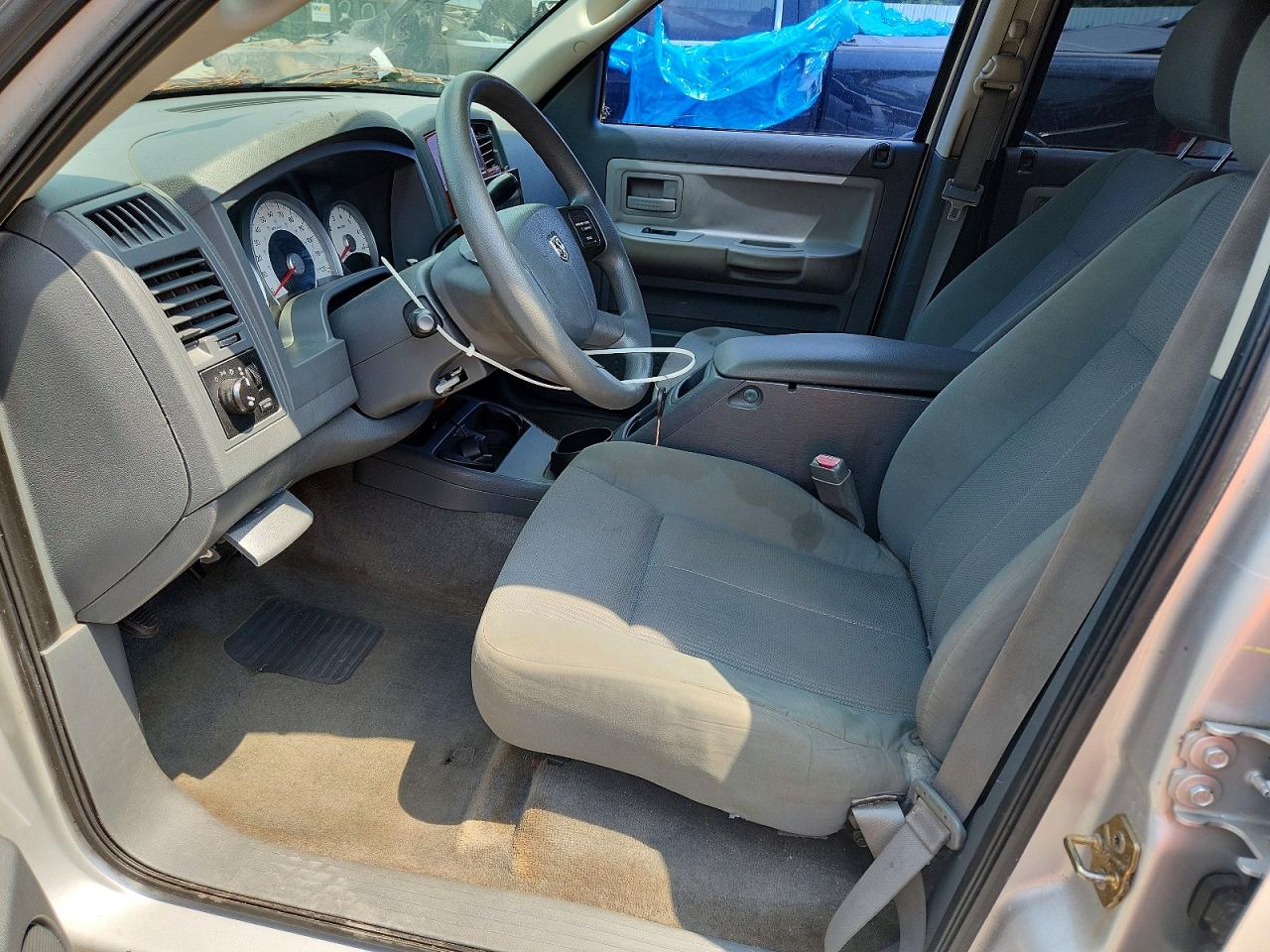 2005 Dodge Dakota Quad Slt Silver vin: 1D7HE48K45S353585
