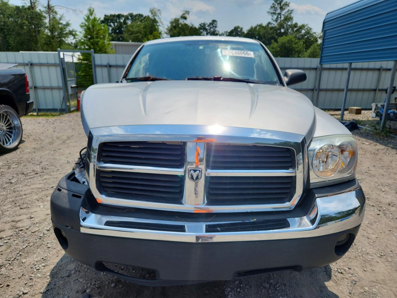 2005 Dodge Dakota Quad Slt Silver vin: 1D7HE48K45S353585