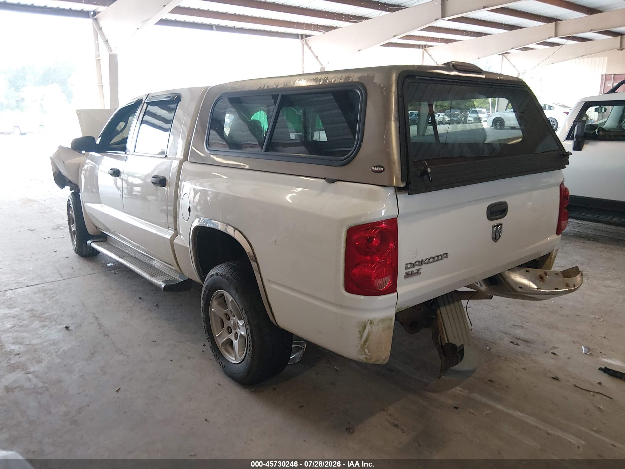 2006 Dodge Dakota Slt White vin: 1D7HE48K46S566280