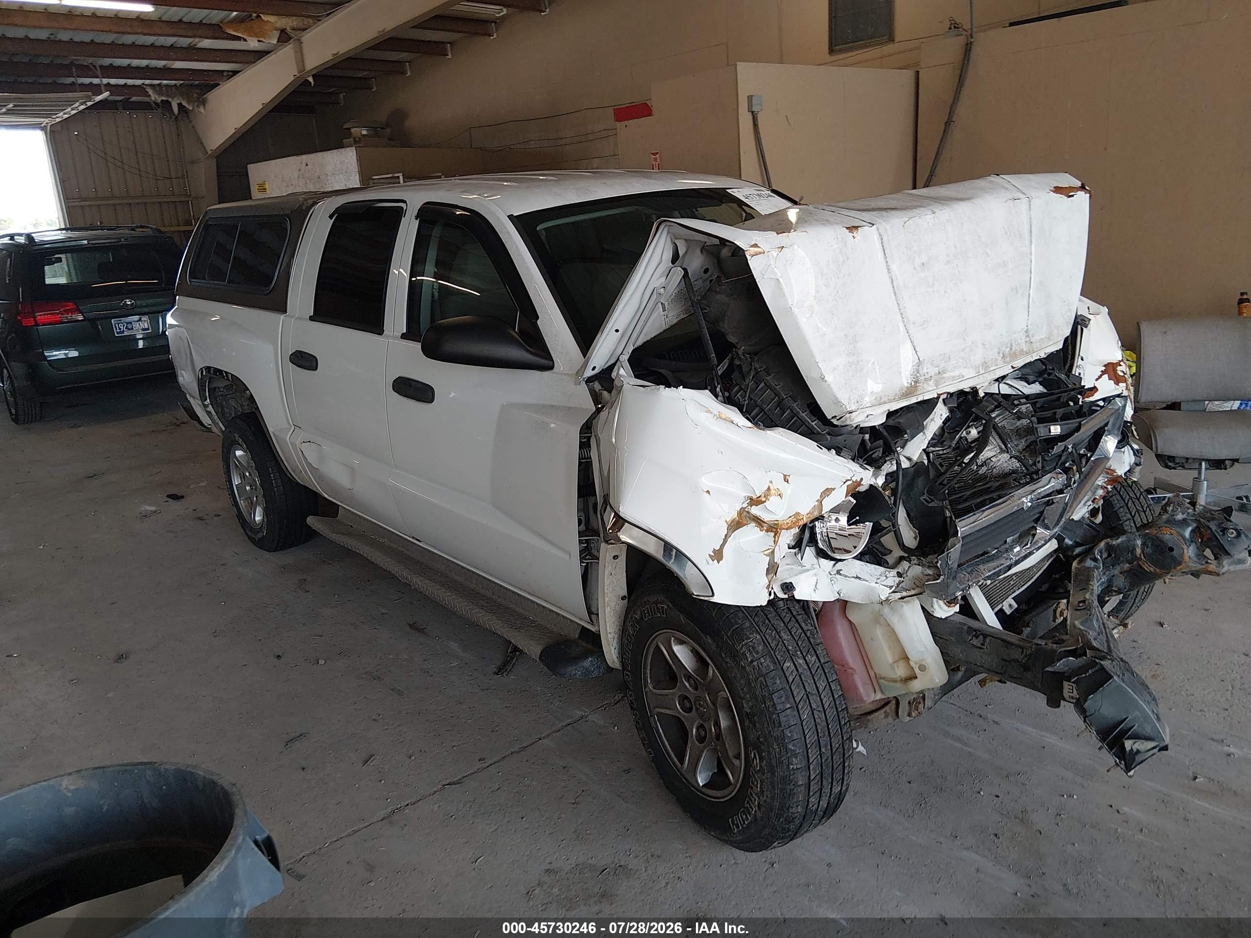 2006 Dodge Dakota Slt White vin: 1D7HE48K46S566280