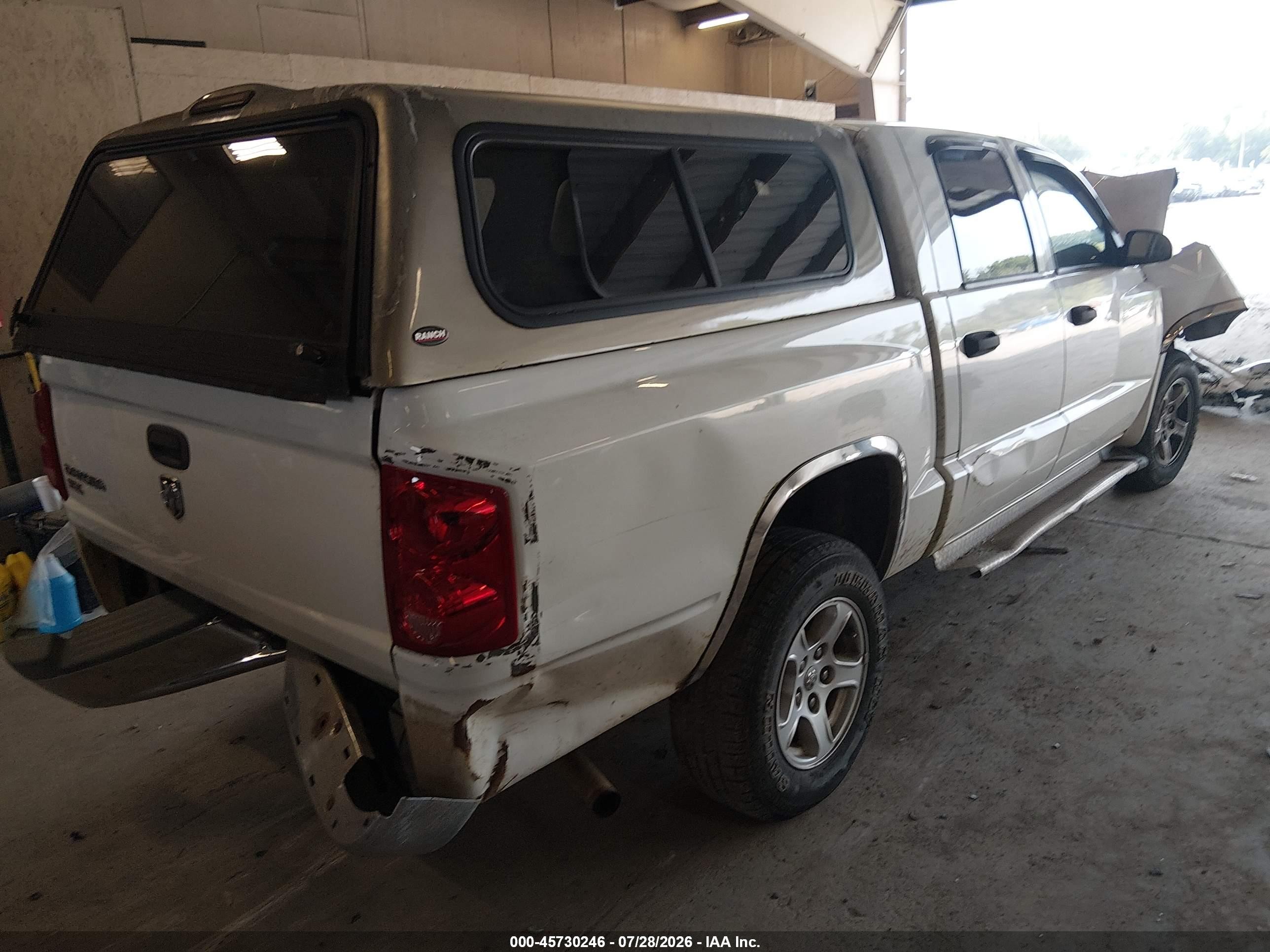 2006 Dodge Dakota Slt White vin: 1D7HE48K46S566280