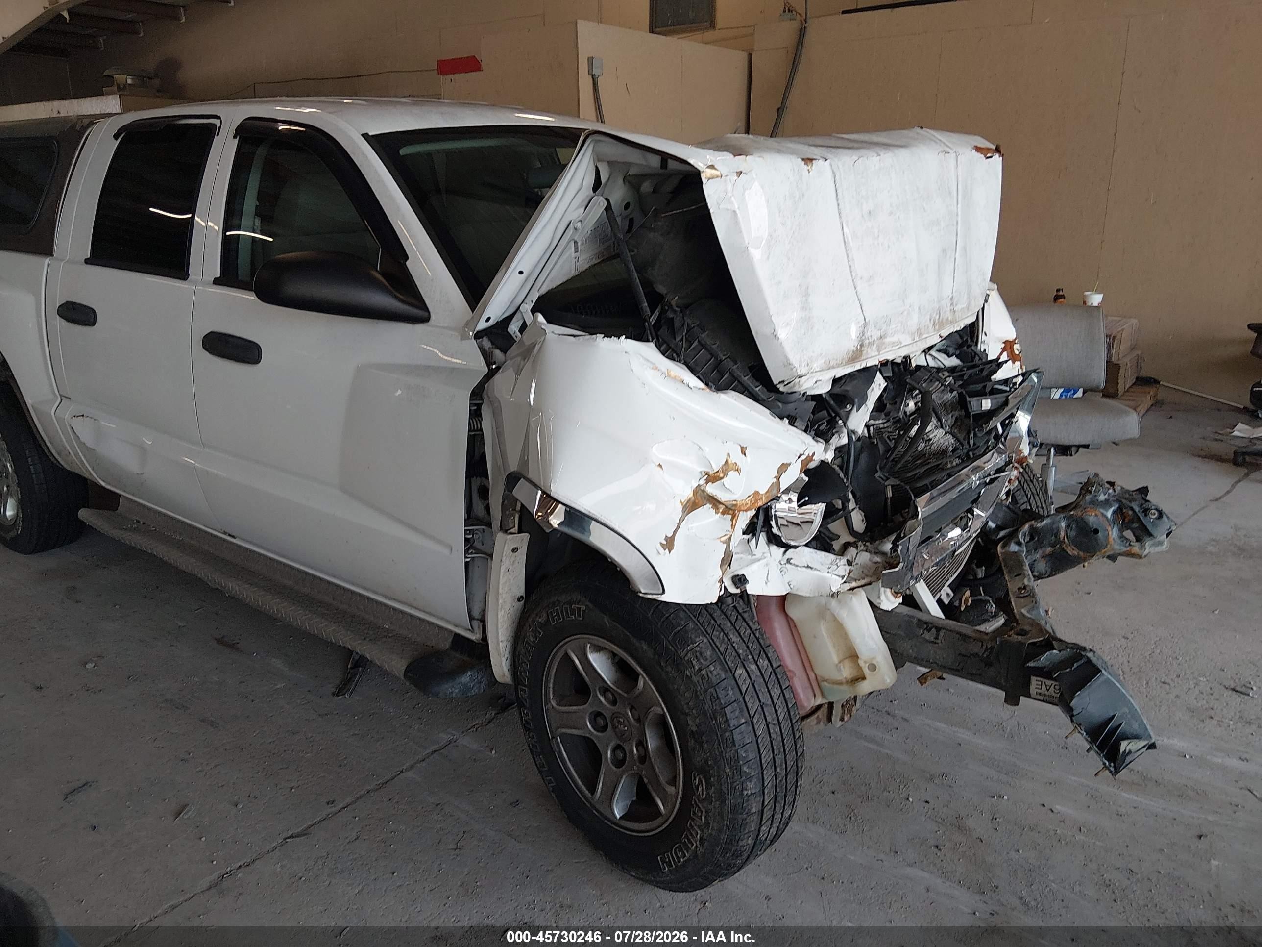 2006 Dodge Dakota Slt White vin: 1D7HE48K46S566280